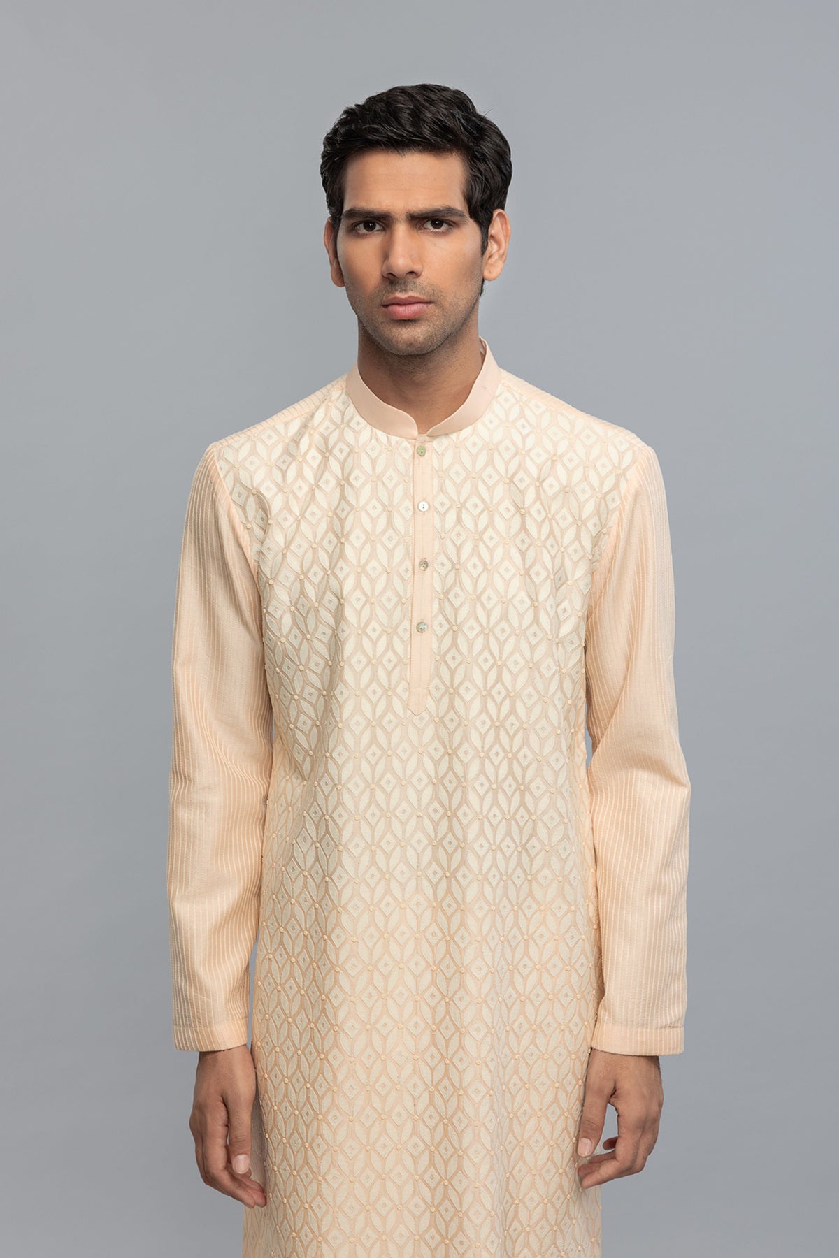 Chanderi Kurta With Thread Detailing