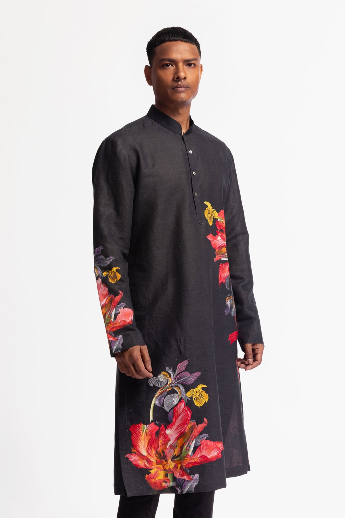 Printed Linen Kurta