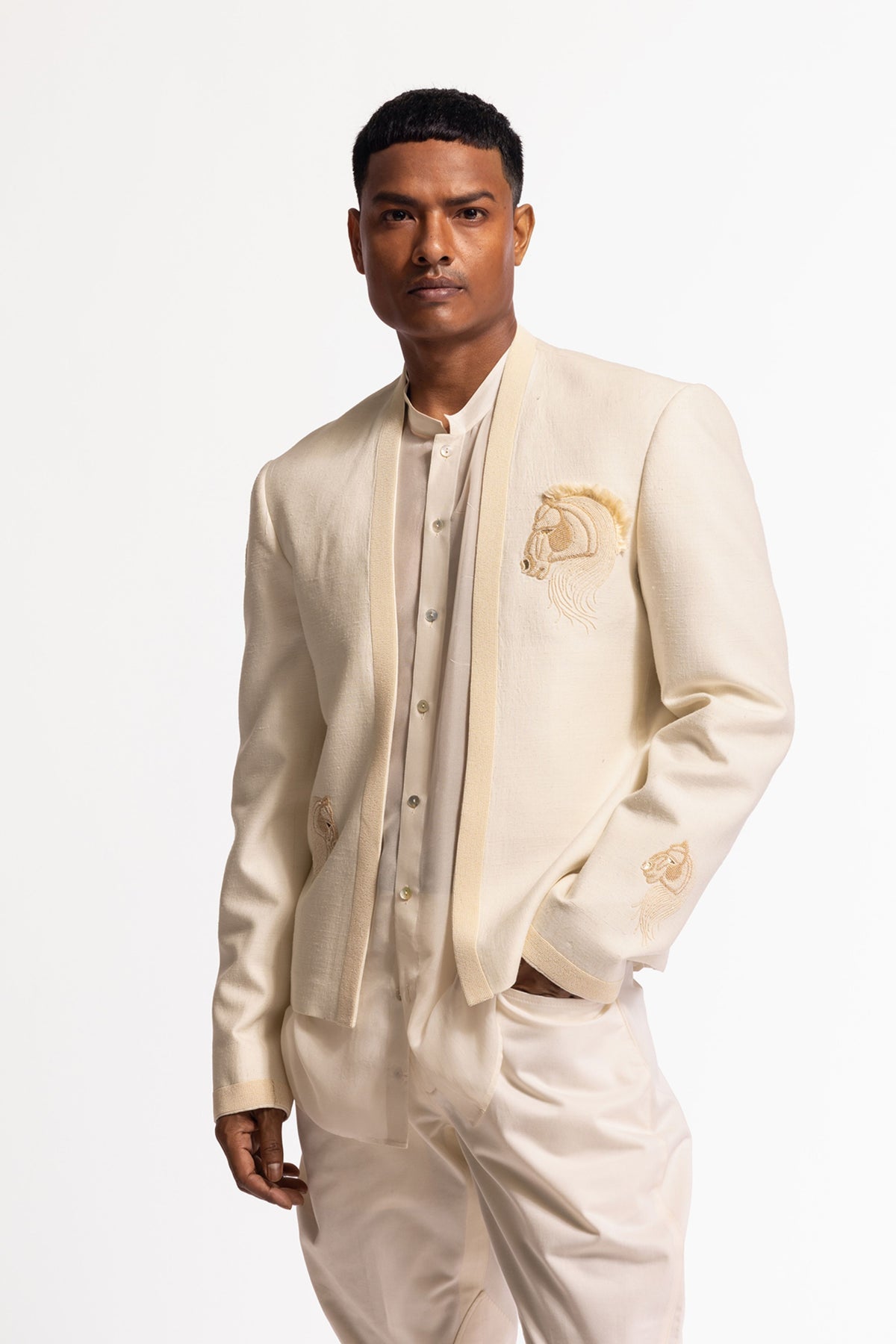 Ivory Embroidered Jacket