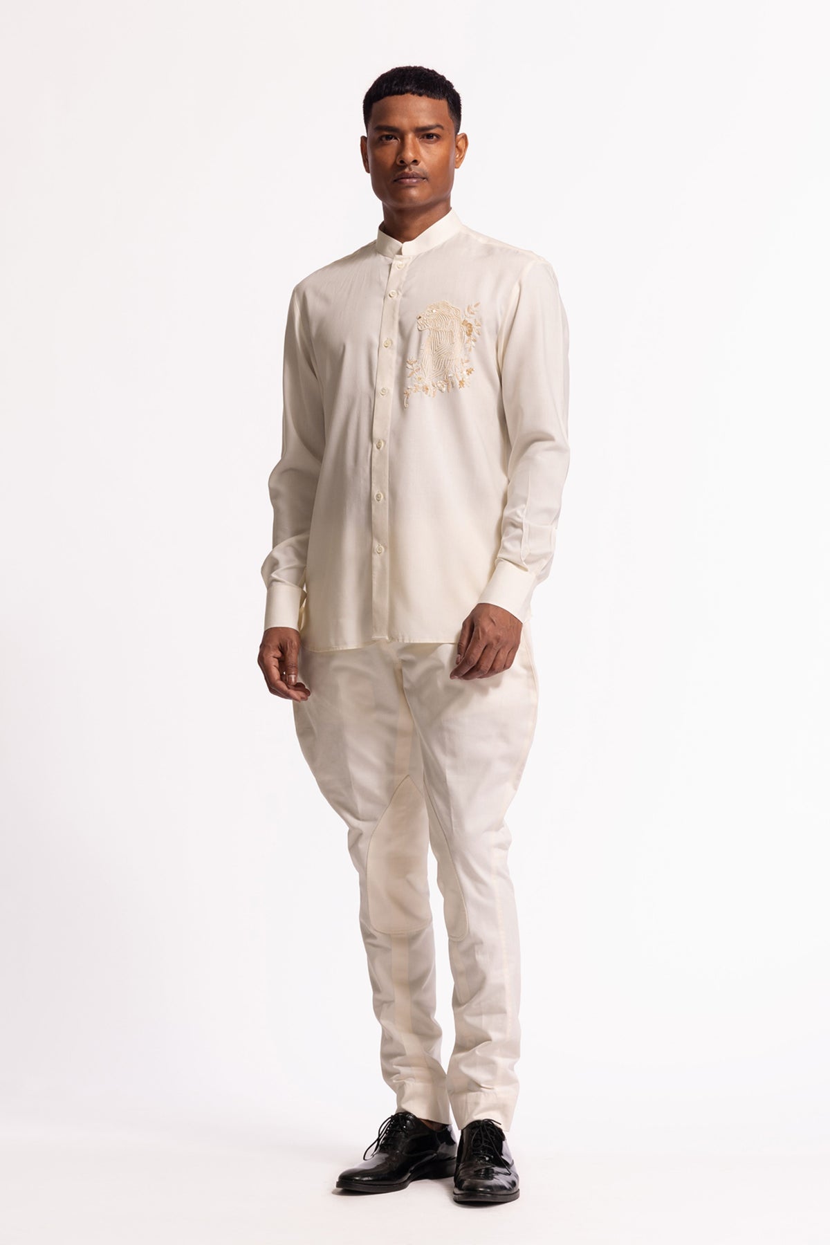 Ivory Shirt With Motif