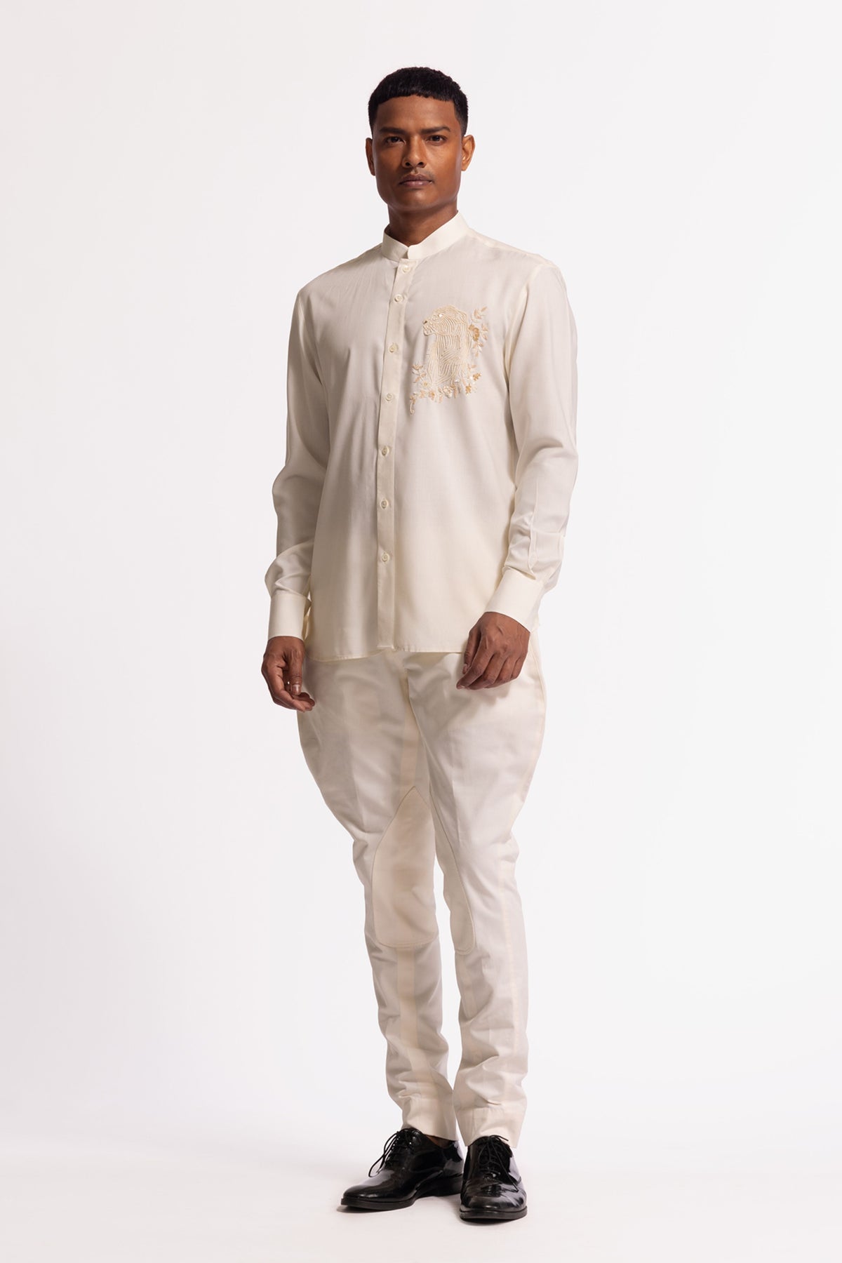 Ivory Shirt With Motif