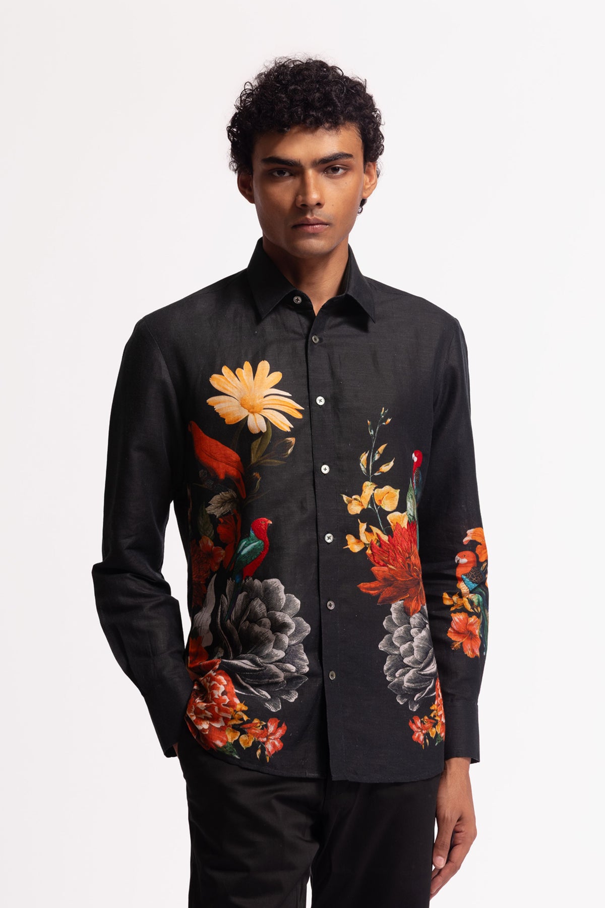Floral Embroidered Shirt