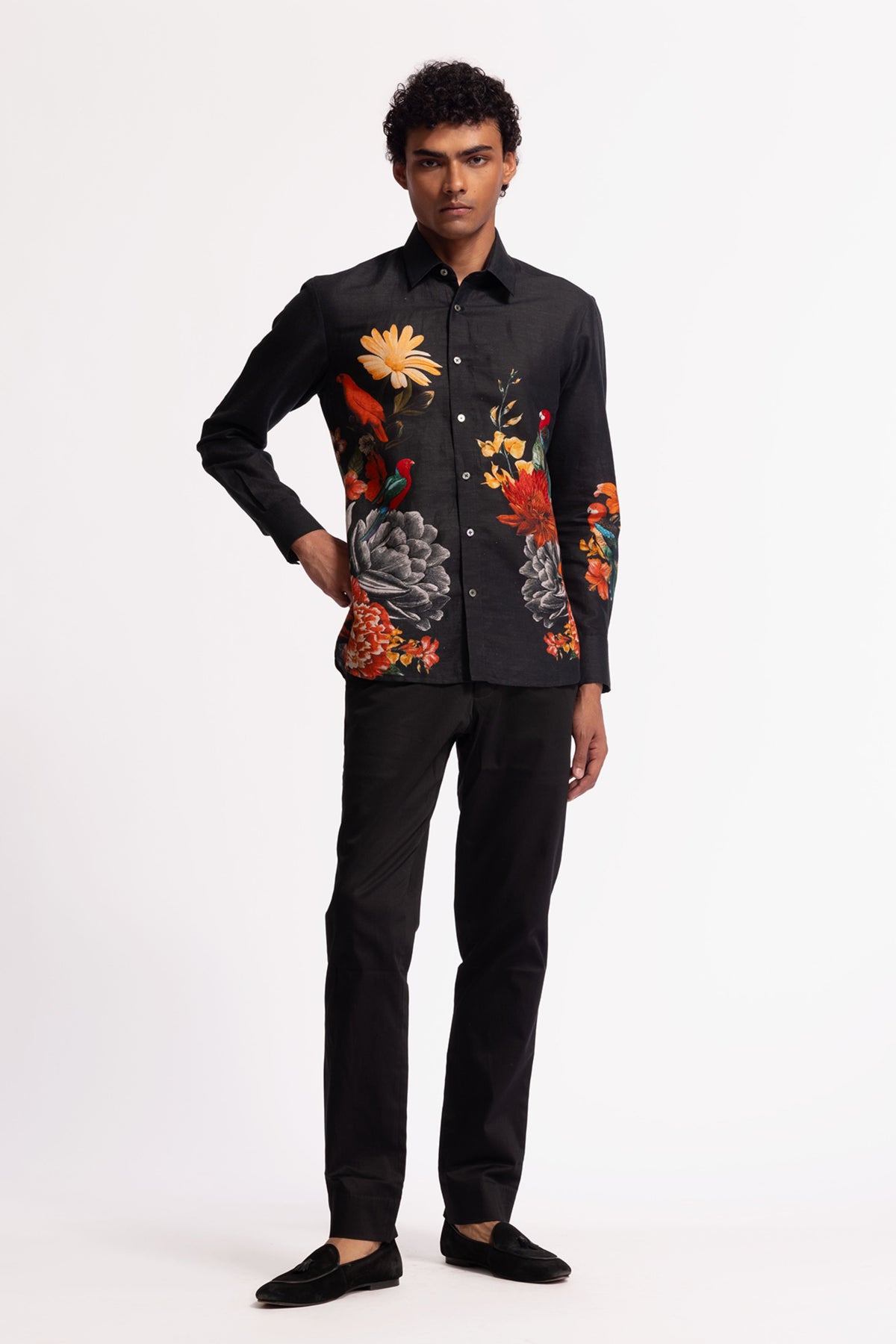 Floral Embroidered Shirt