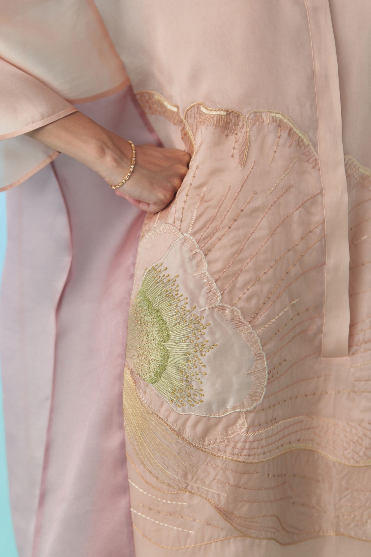 Ivory Beaded Trousers