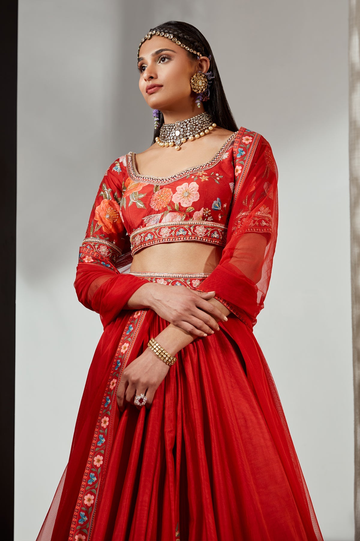 Rayen lehenga set