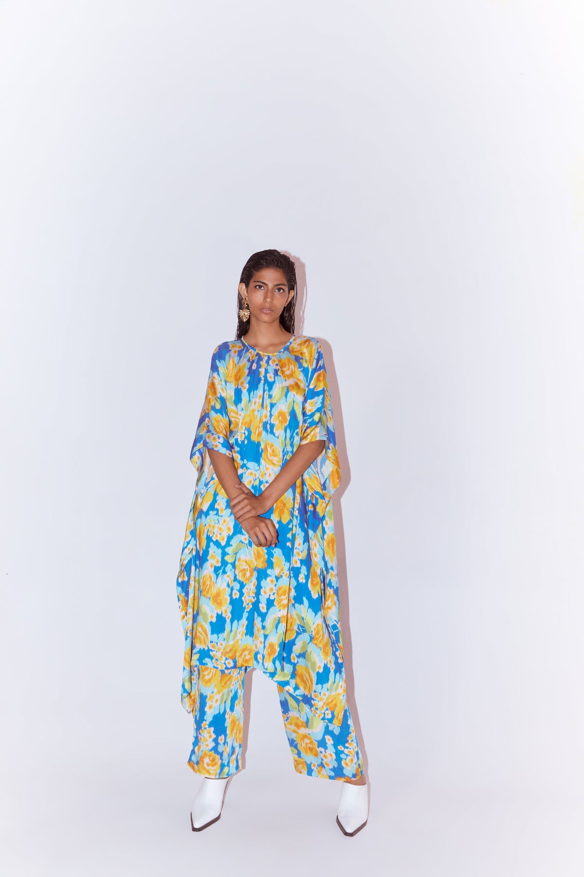 Marigold Kimono Kurta and Pants