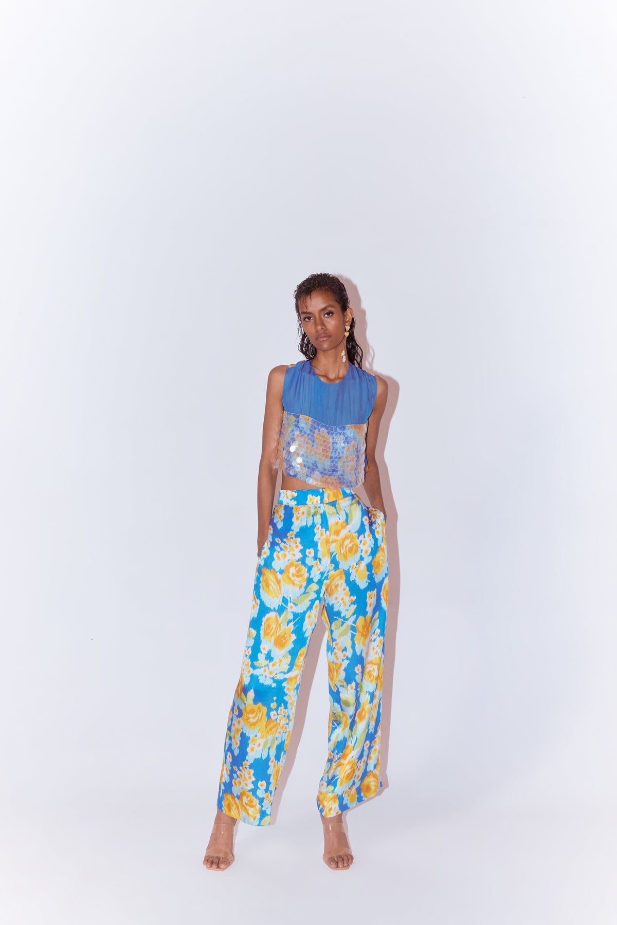 Marigold  Crop Top and Pants