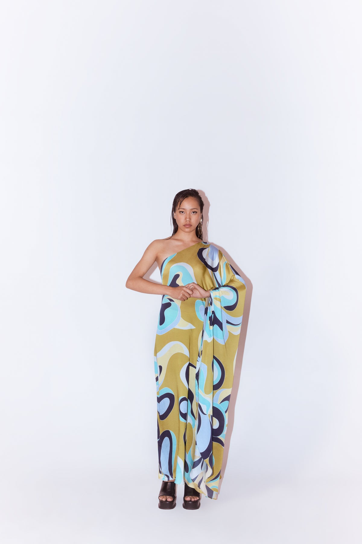 Maple One Shoulder Dress