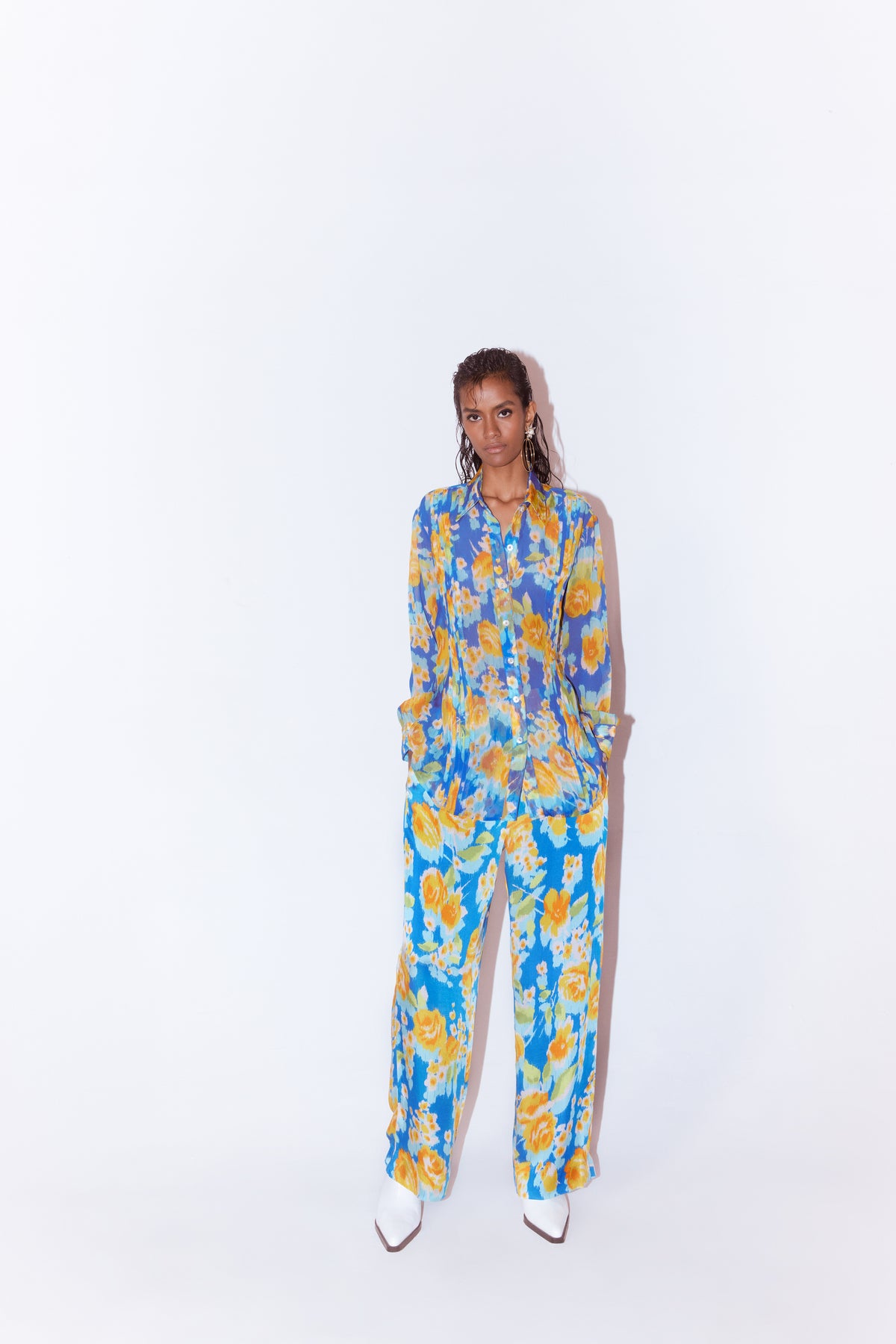 Marigold Knot Shirt and Pants