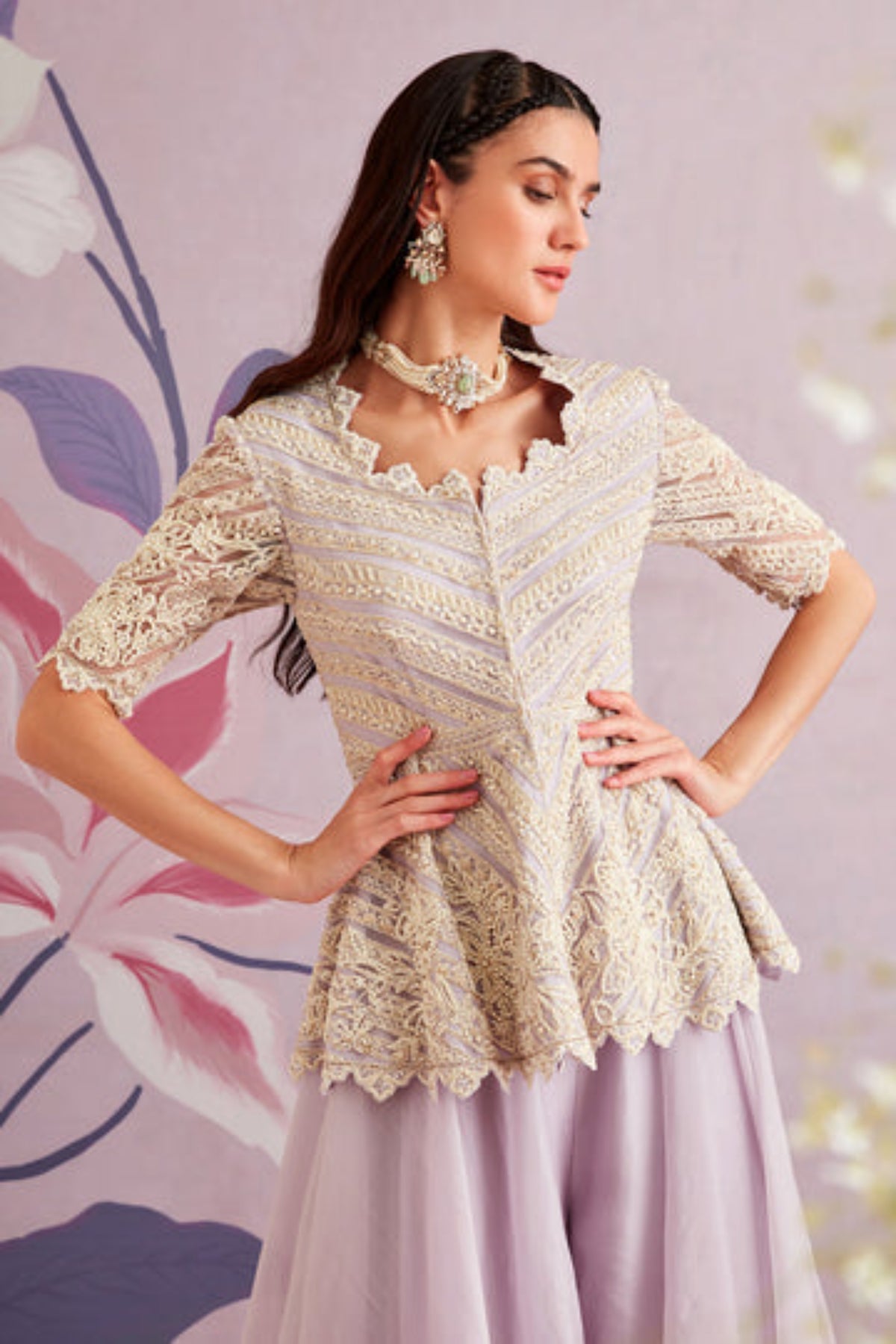 Lilane peplum set