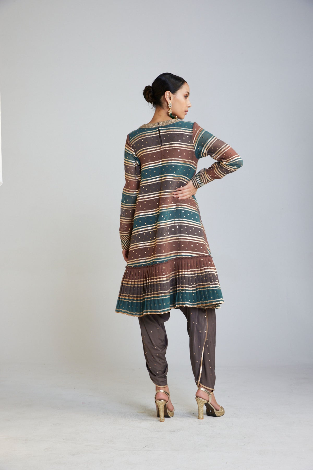 Cheeta A Line Dhoti Kurta Set