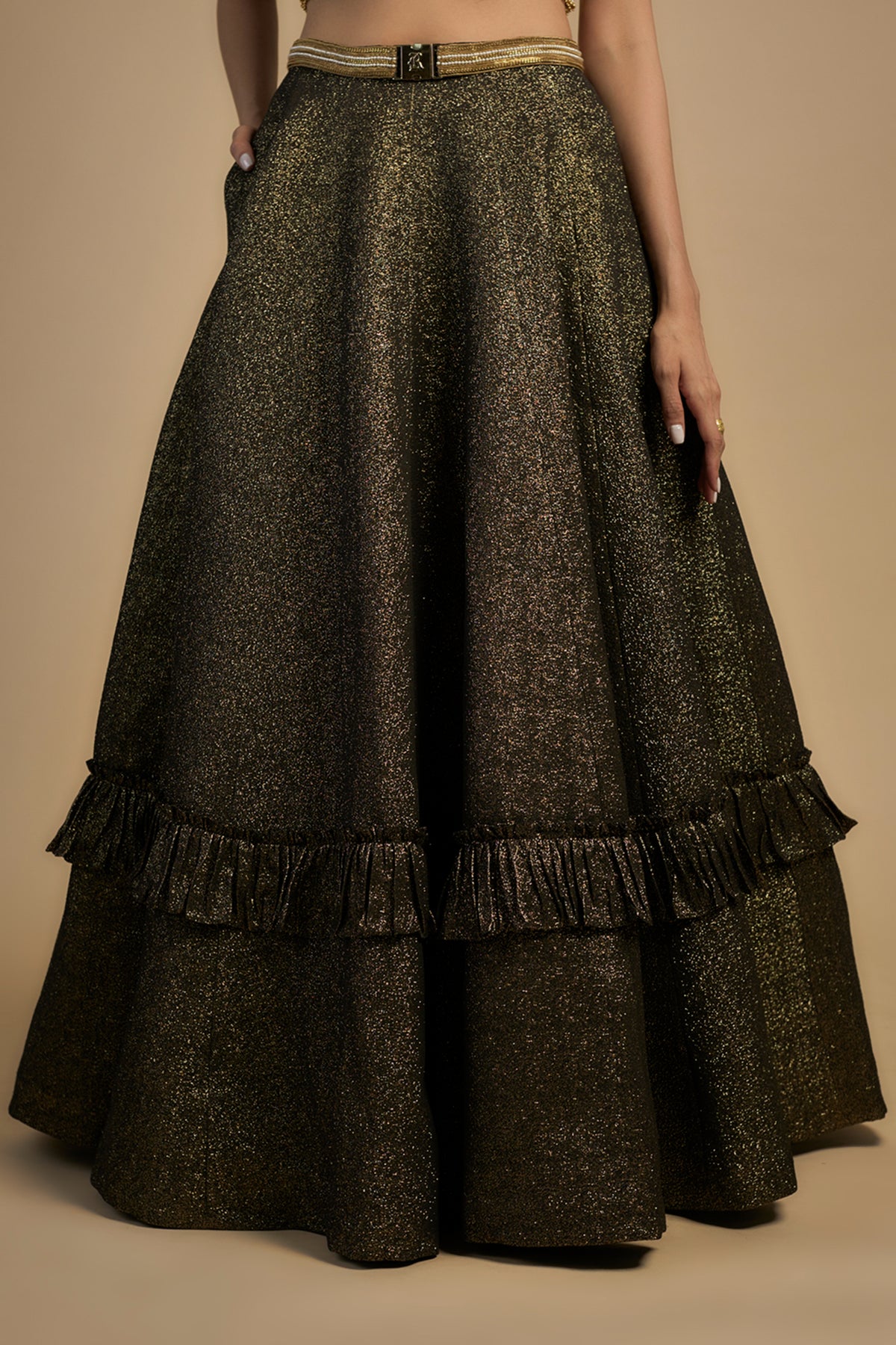 Tassels Embroidered Lehenga Set