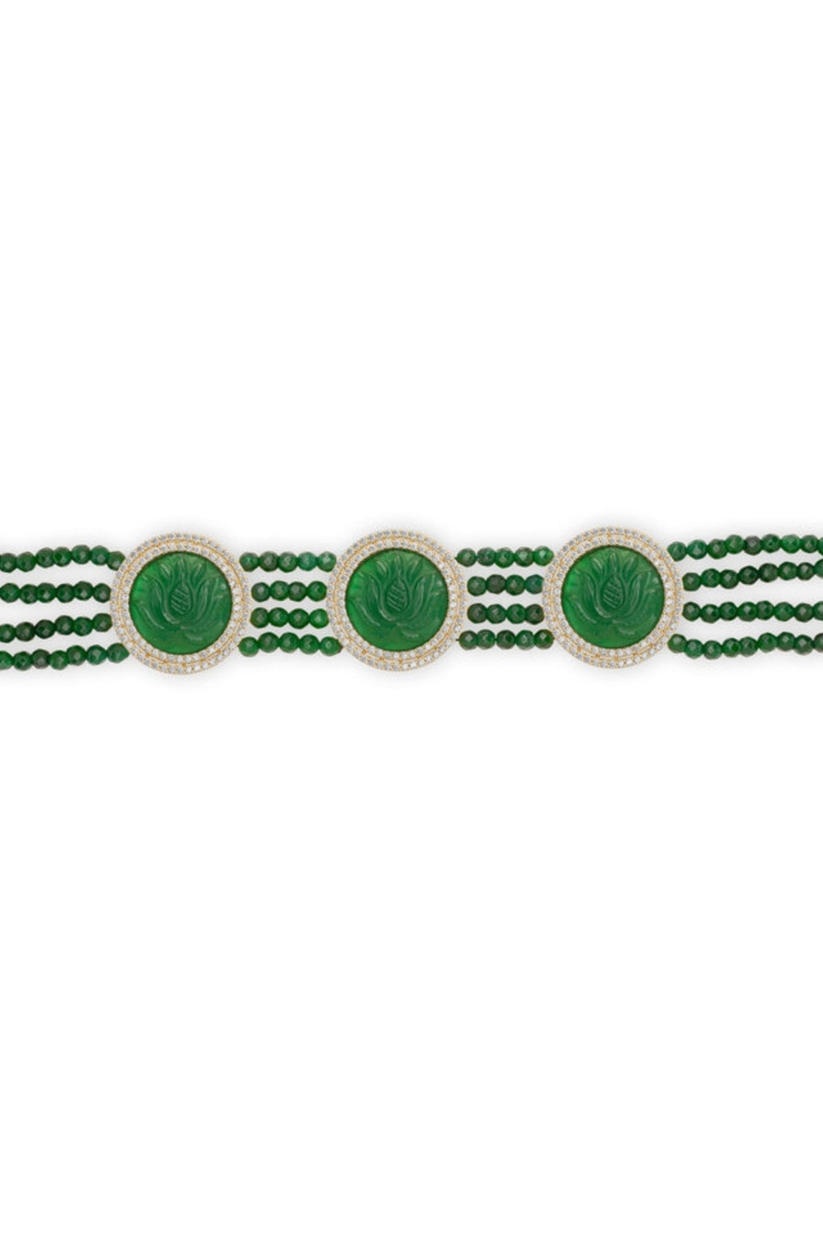 Lotus Necklace in Green