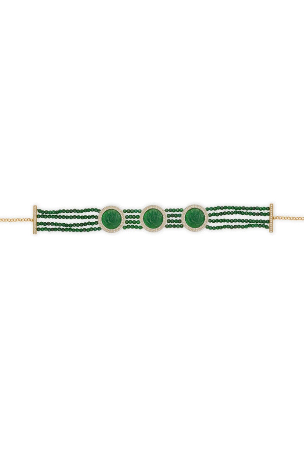 Lotus Necklace in Green