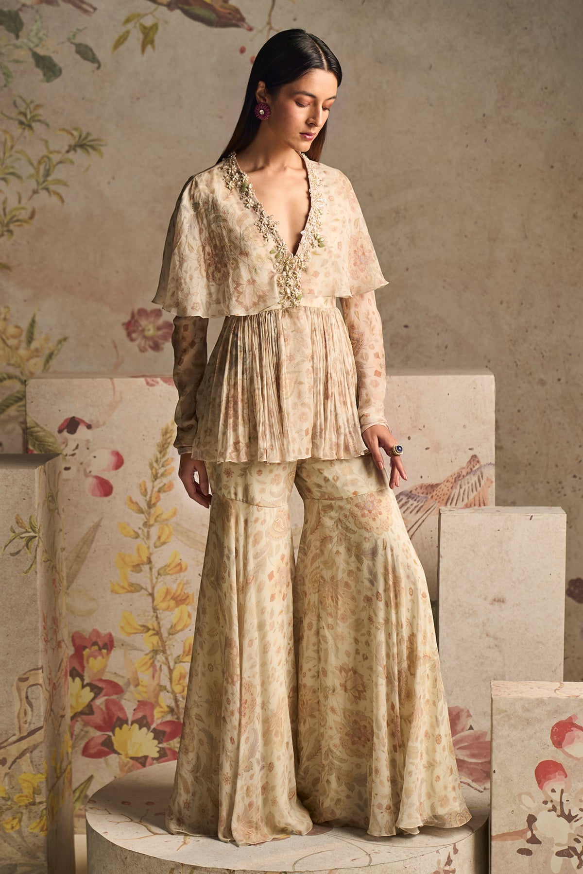 Pomp Sharara Set