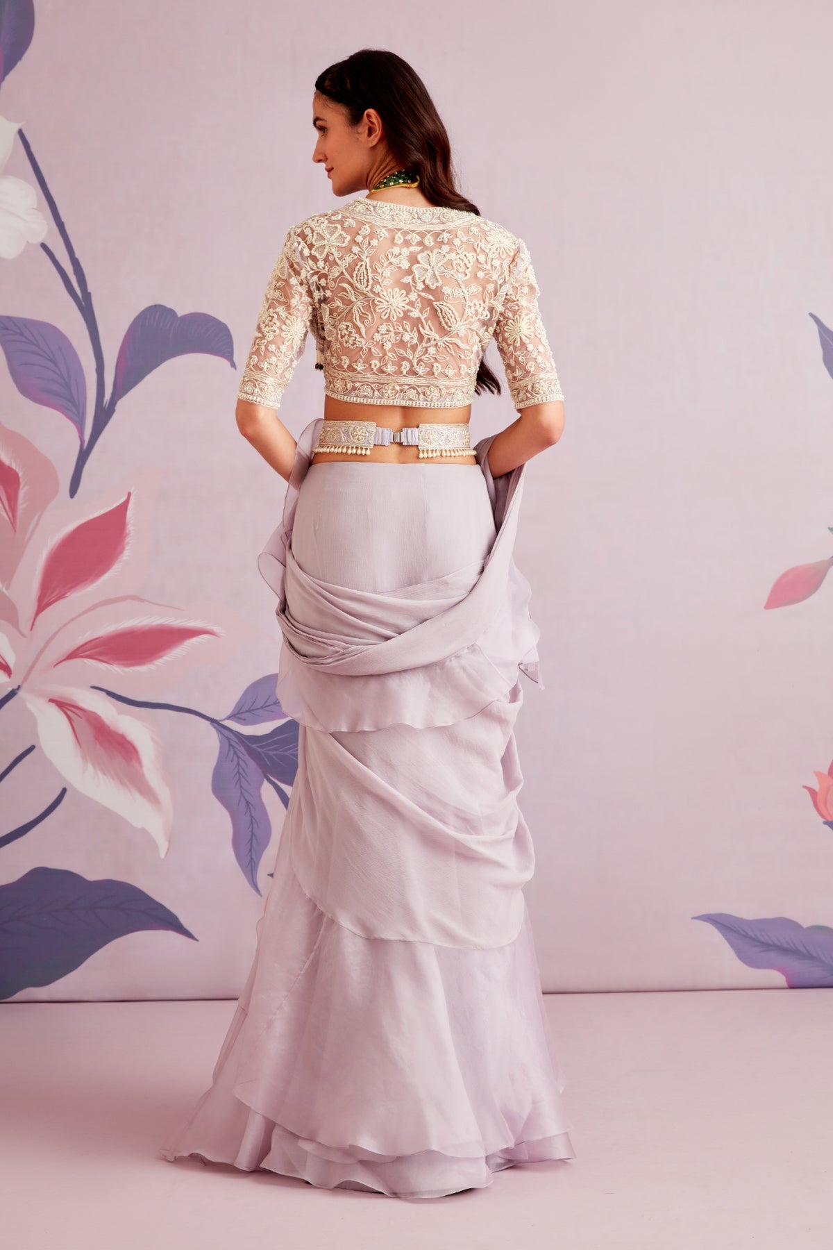 Hyacinth saree set