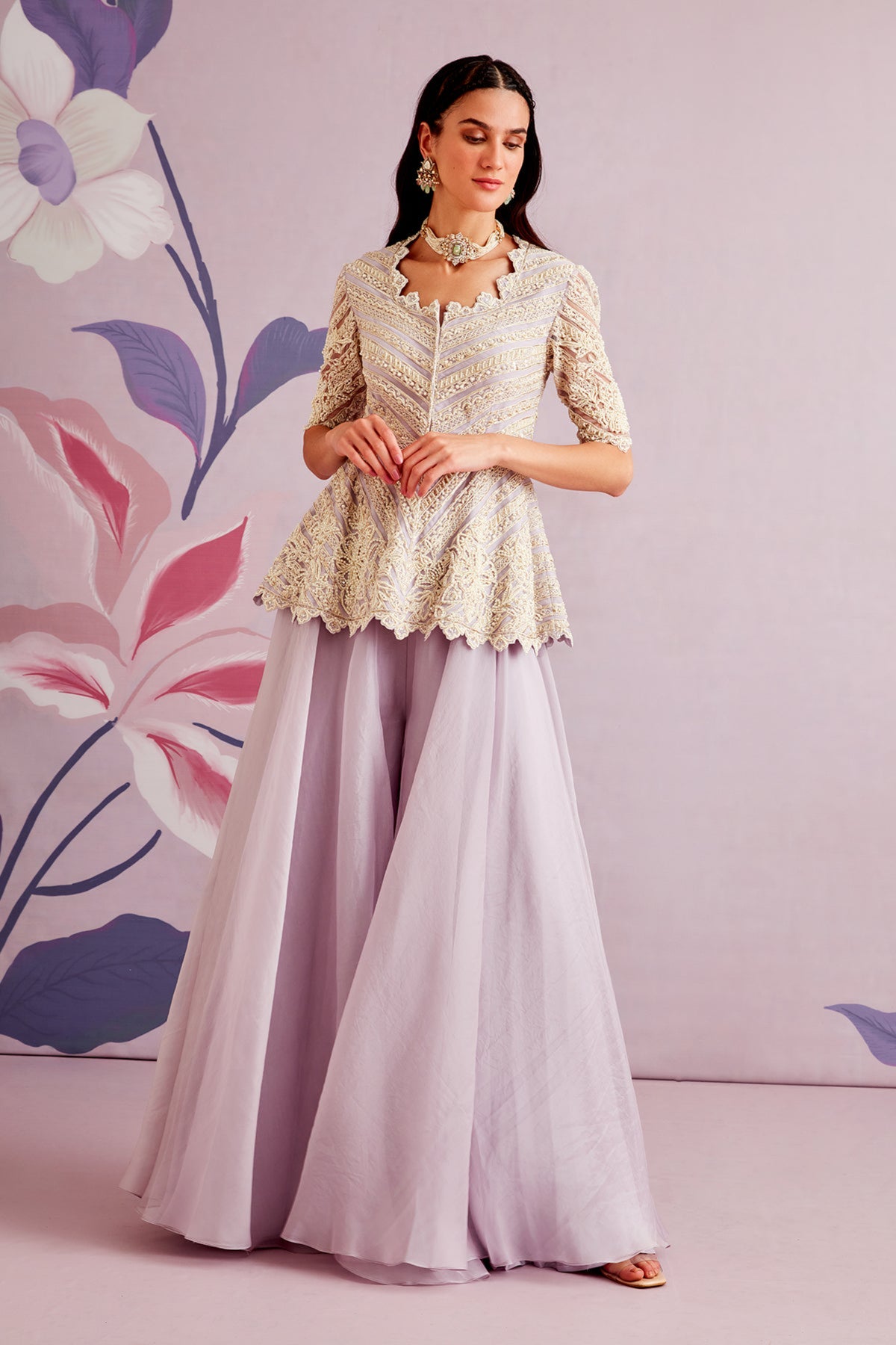 Lilane peplum set