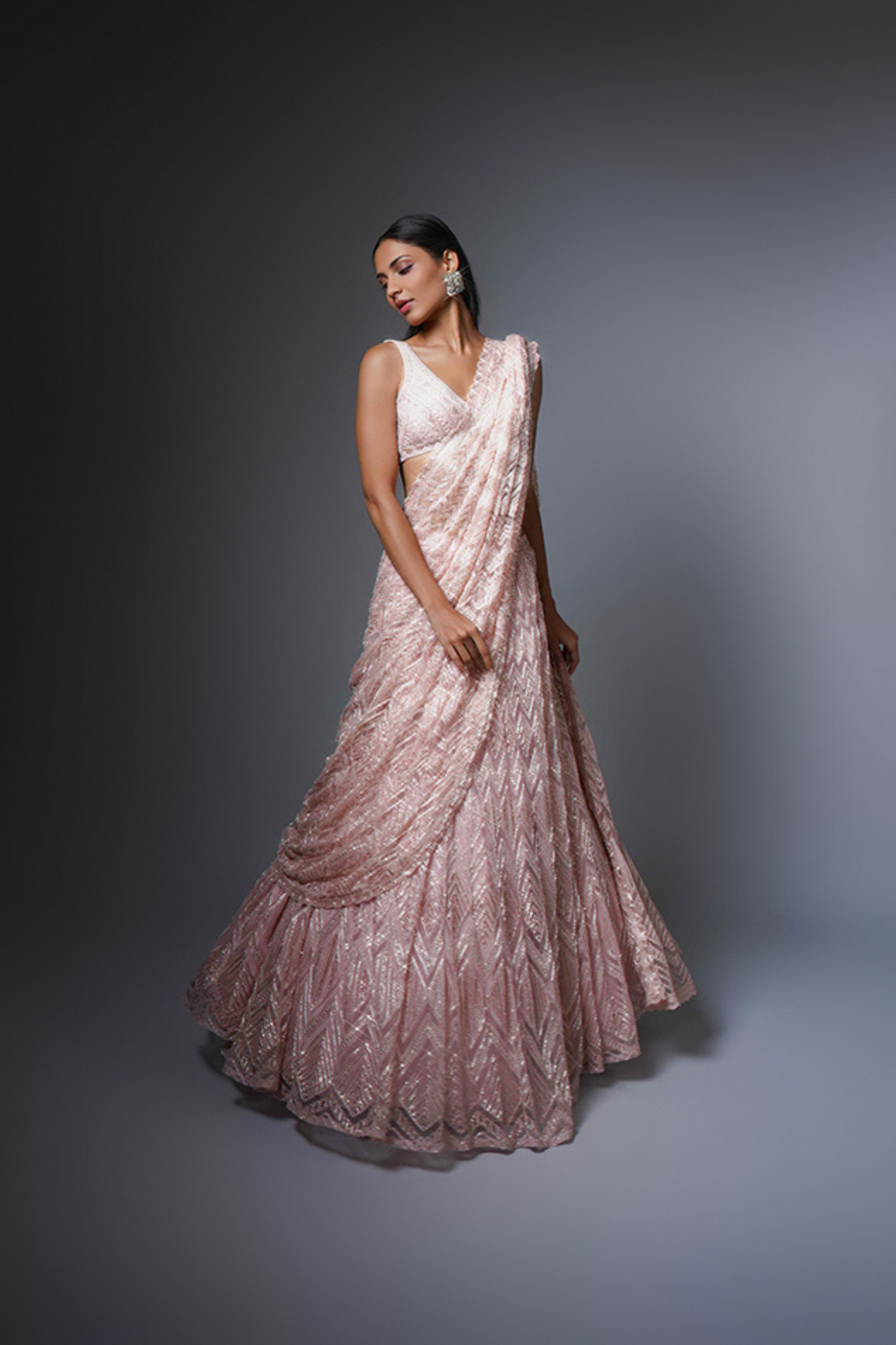 Setareh Lehenga Saree Set