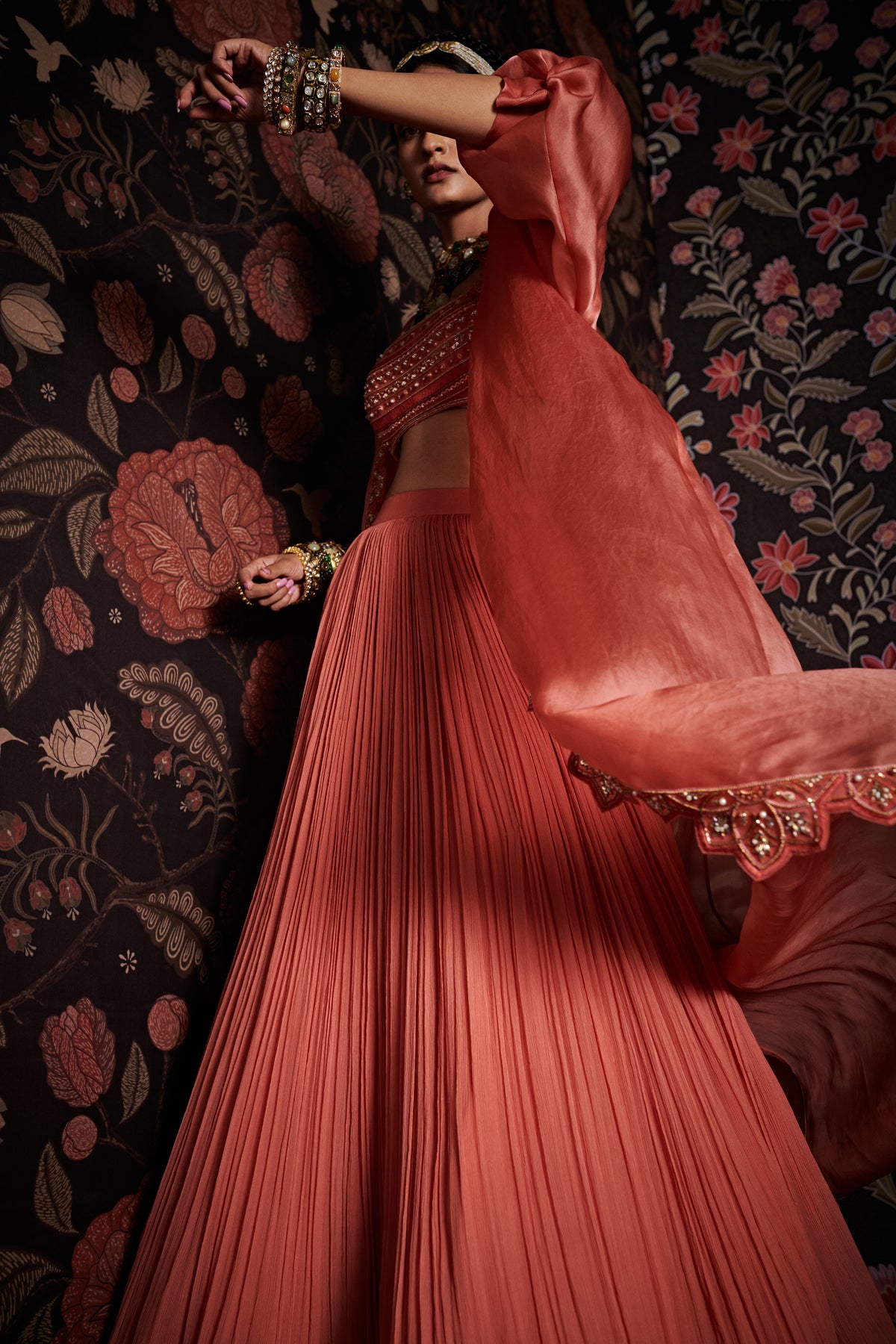 Navdha skirt set