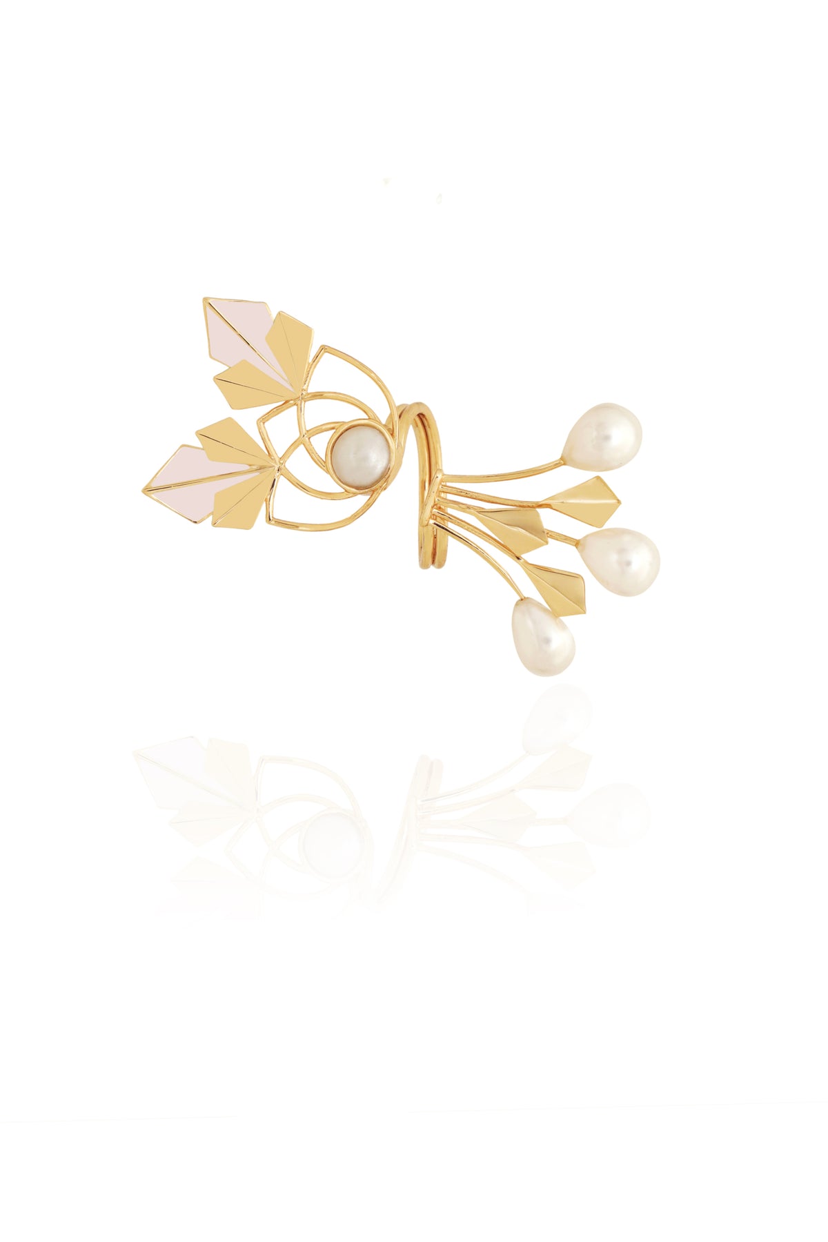 Pink Sienna Pearl Ring