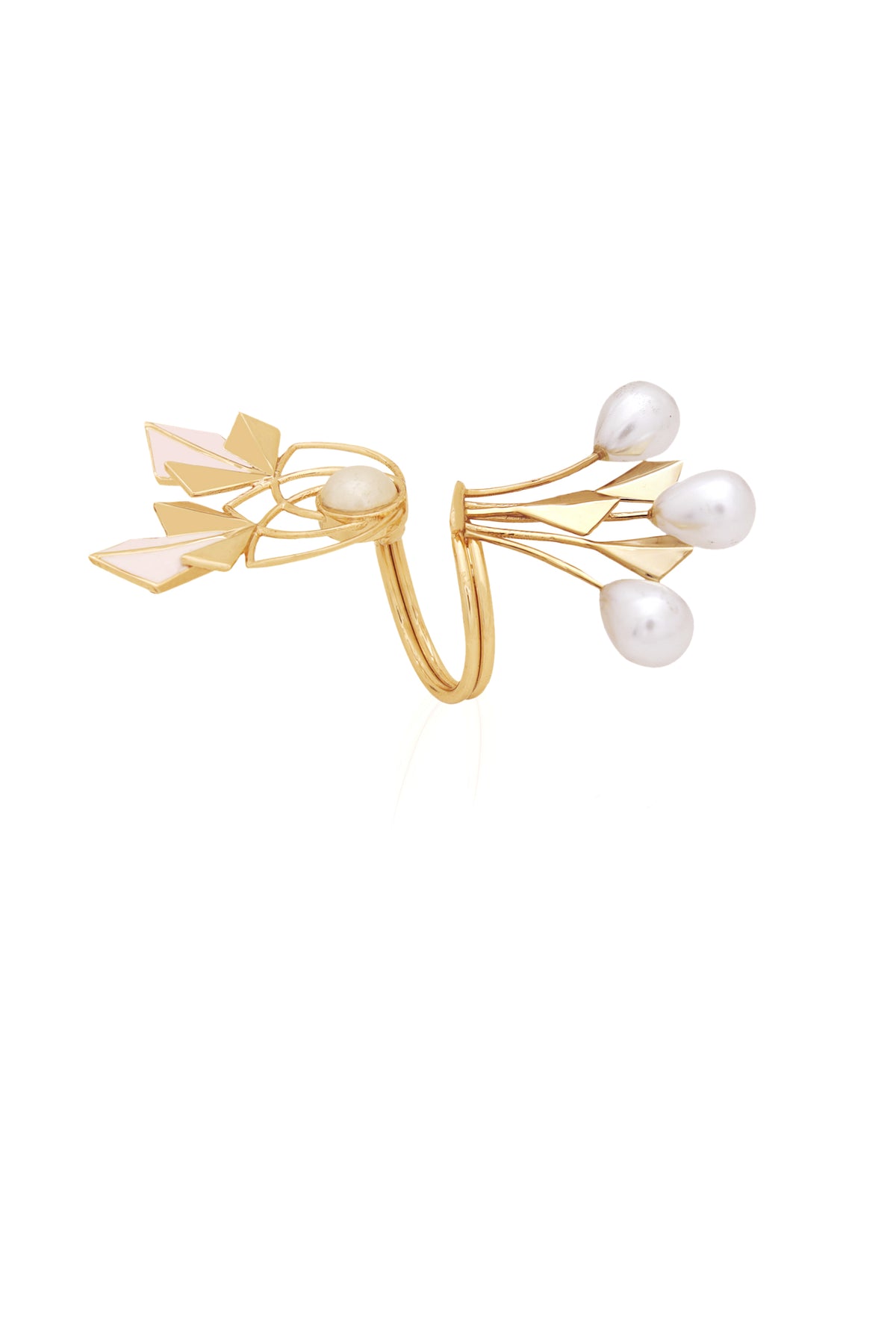 Pink Sienna Pearl Ring