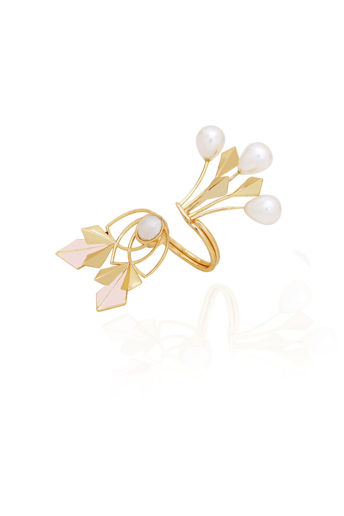 Pink Sienna Pearl Ring