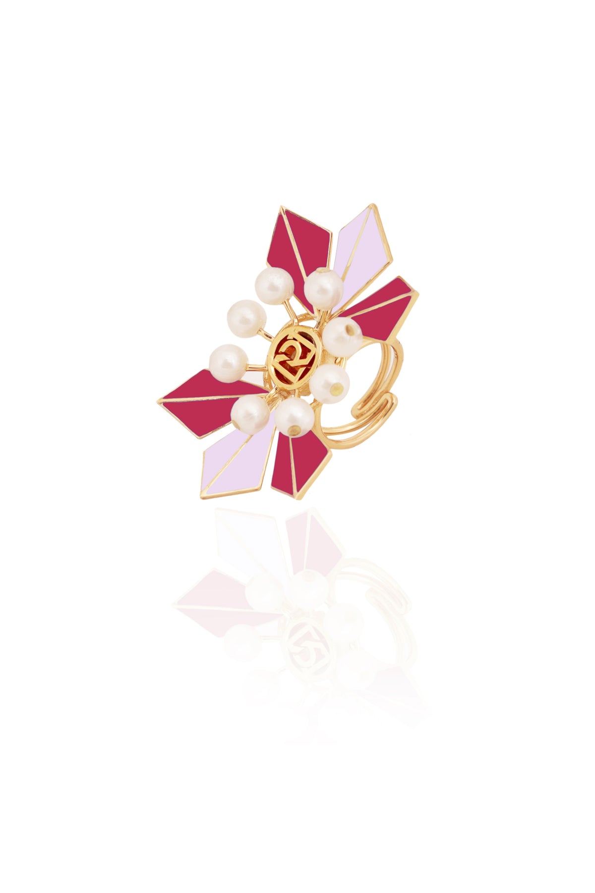 Pink Ziva Statement Ring