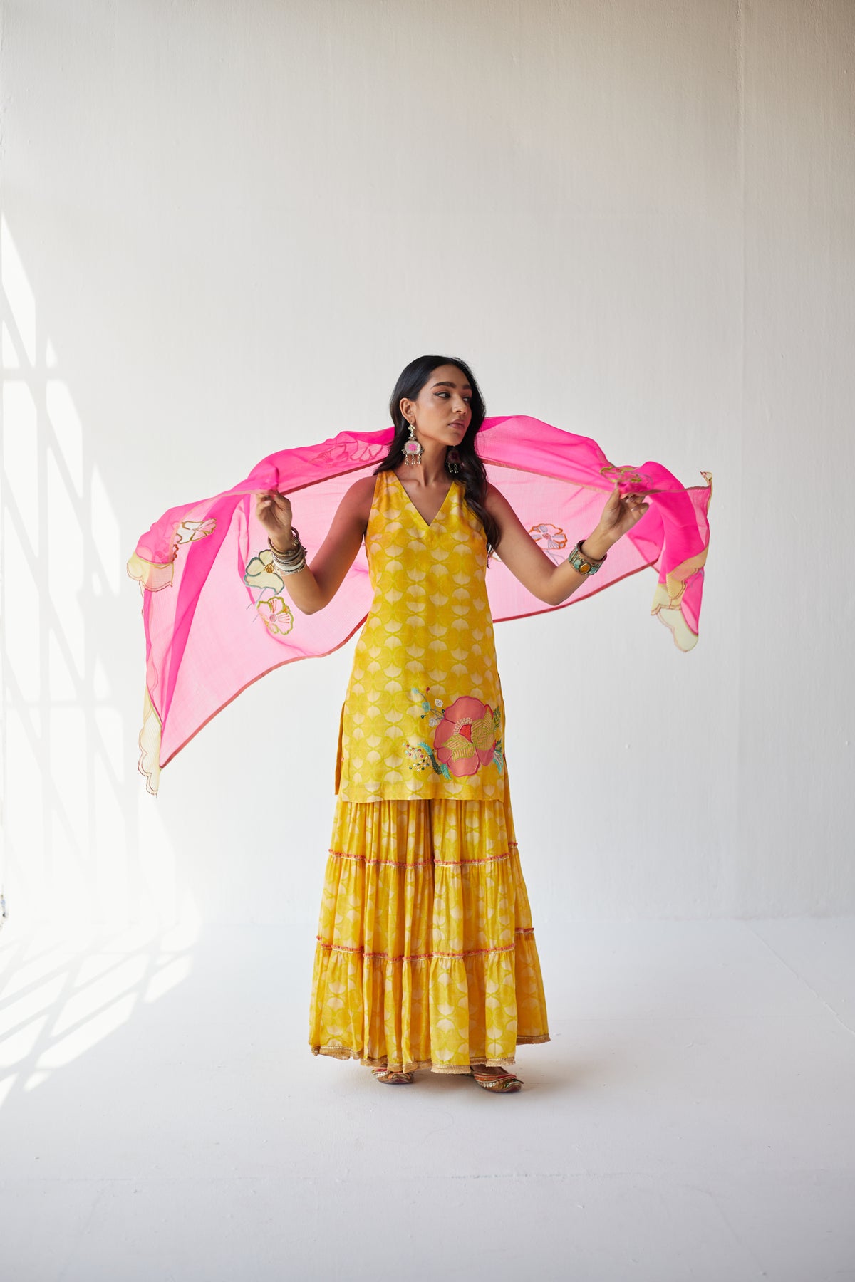 Yellow Gharara Set