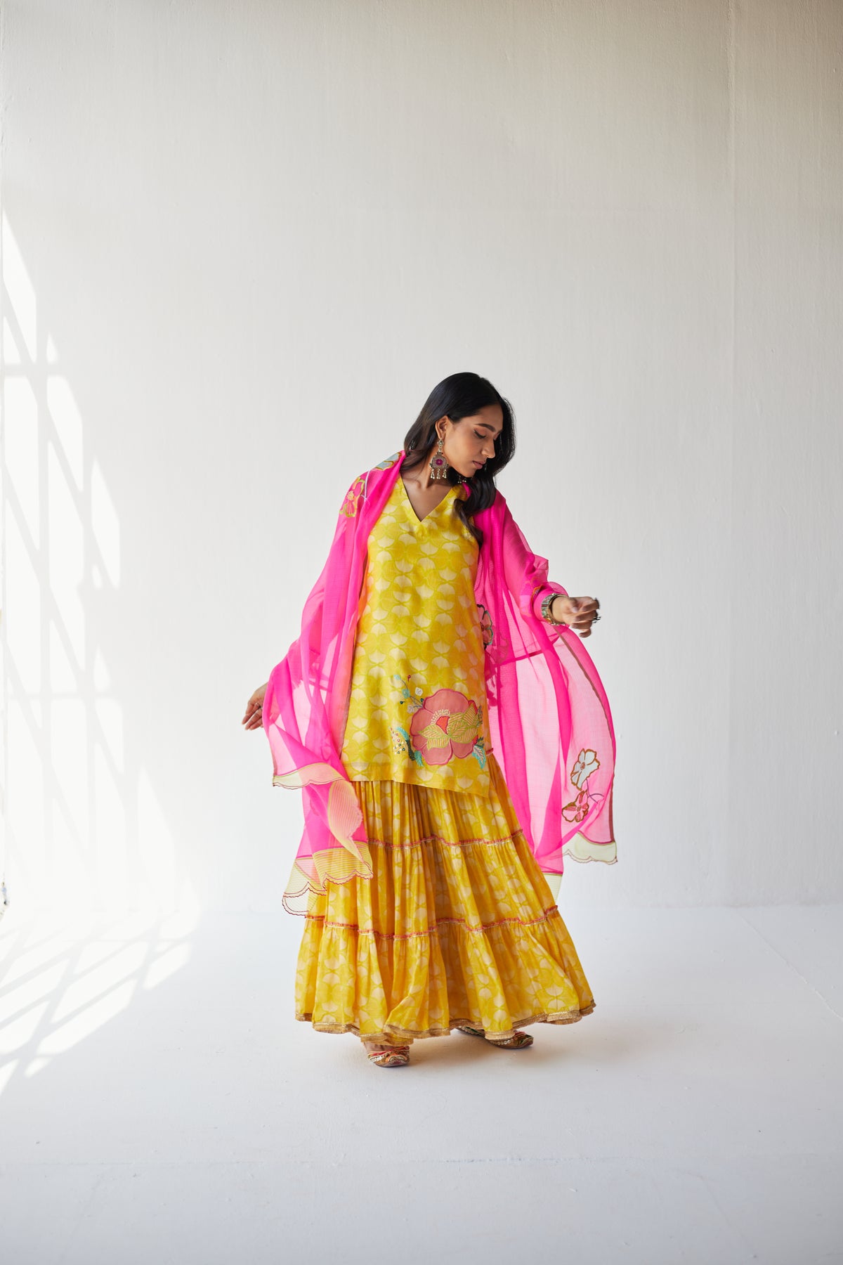 Yellow Gharara Set