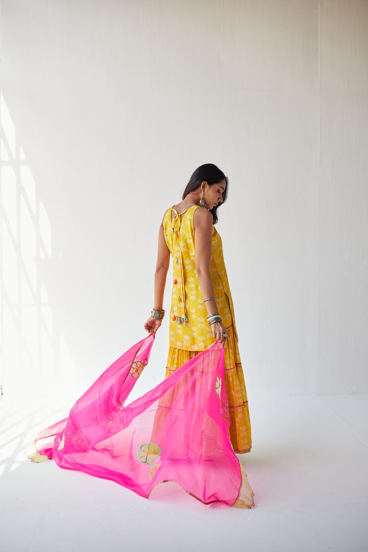 Yellow Gharara Set