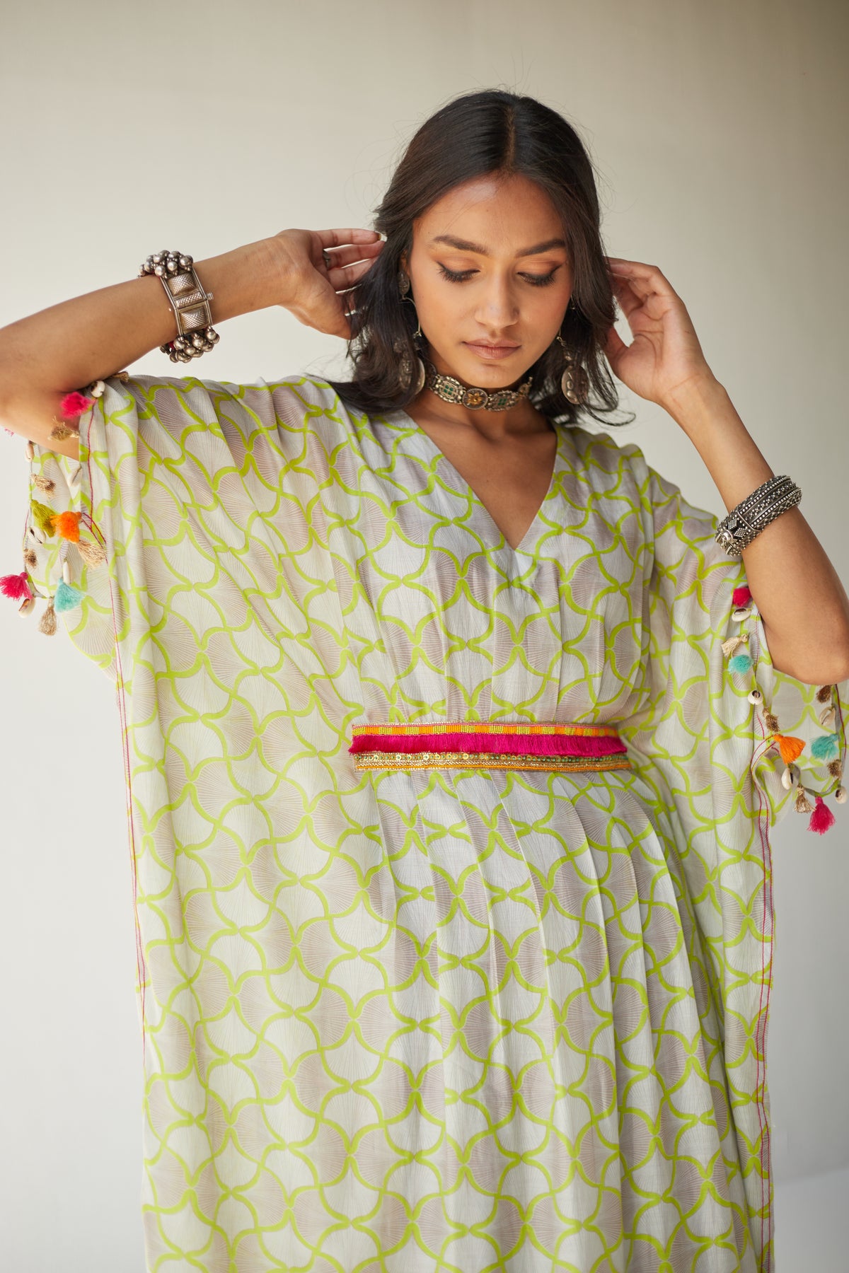 Grey Kaftan Set