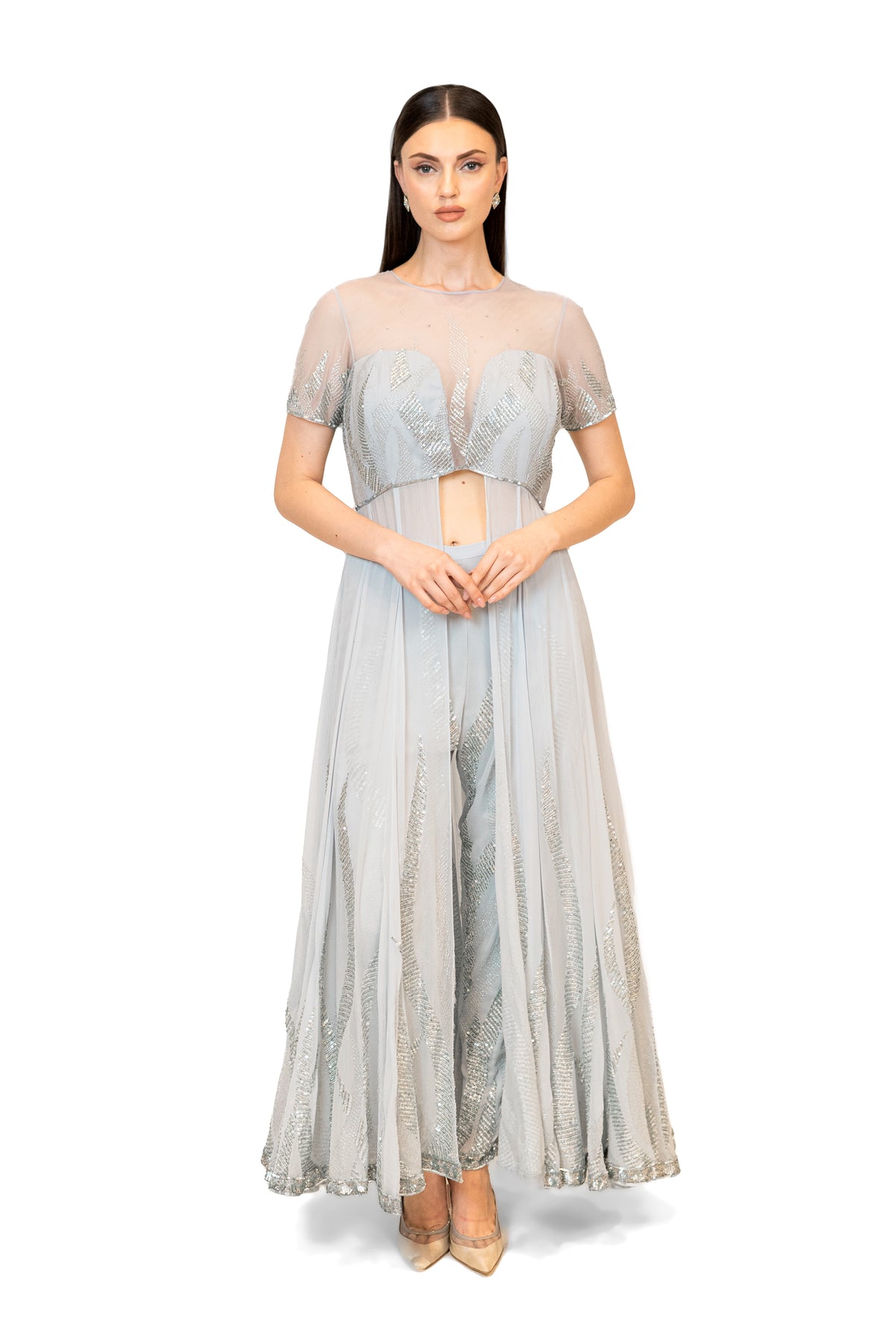 Adah Gown With Embroidery Pant