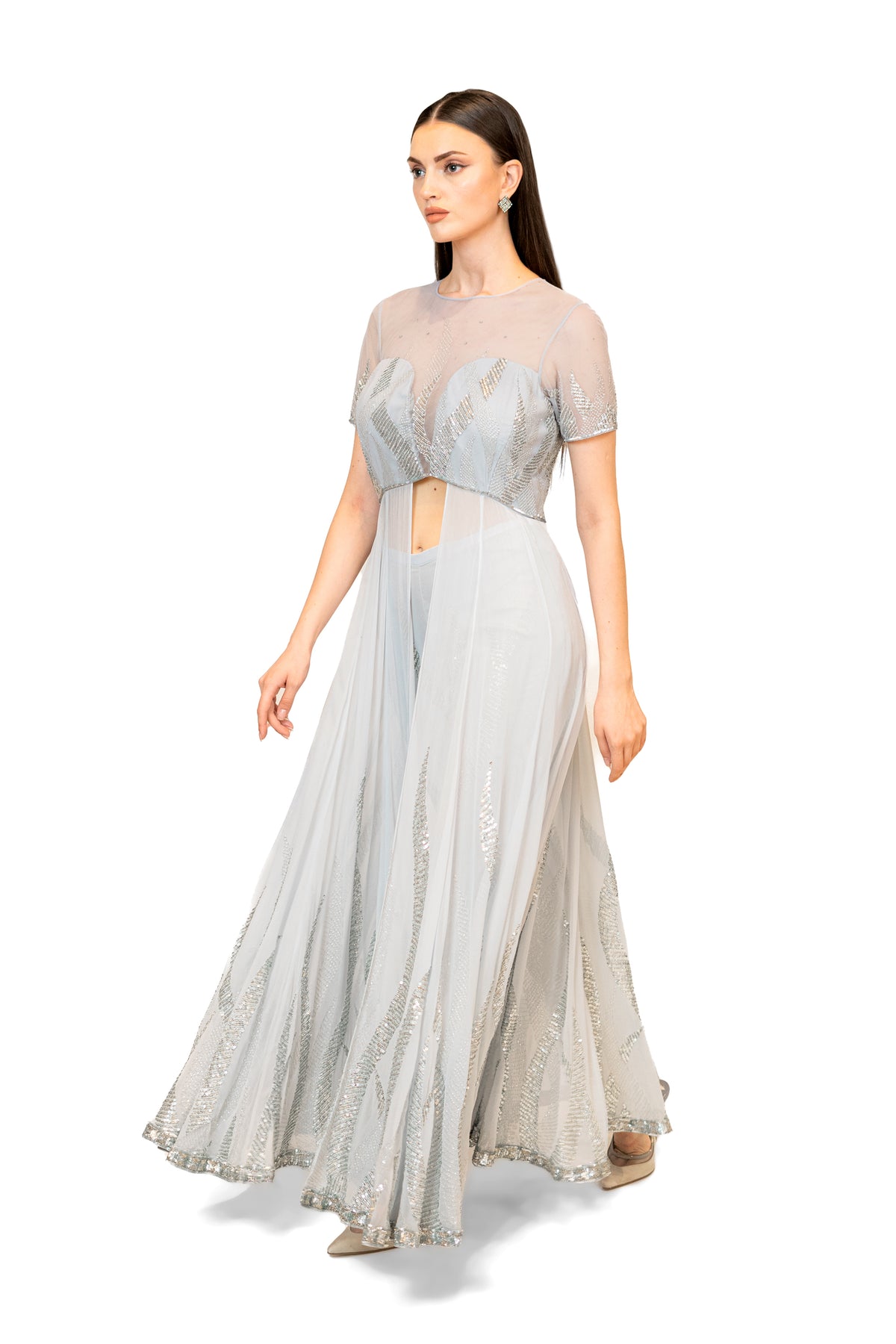 Adah Gown With Embroidery Pant