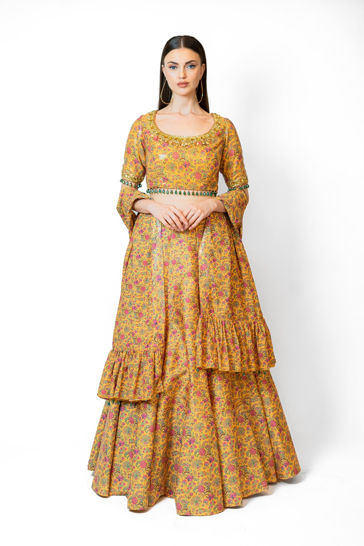 Mustard Yellow Nadia Lehenga Set