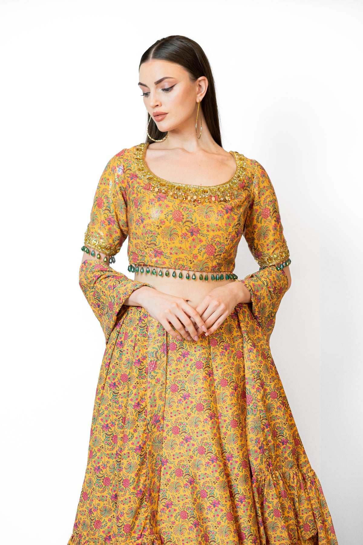 Mustard Yellow Nadia Lehenga Set