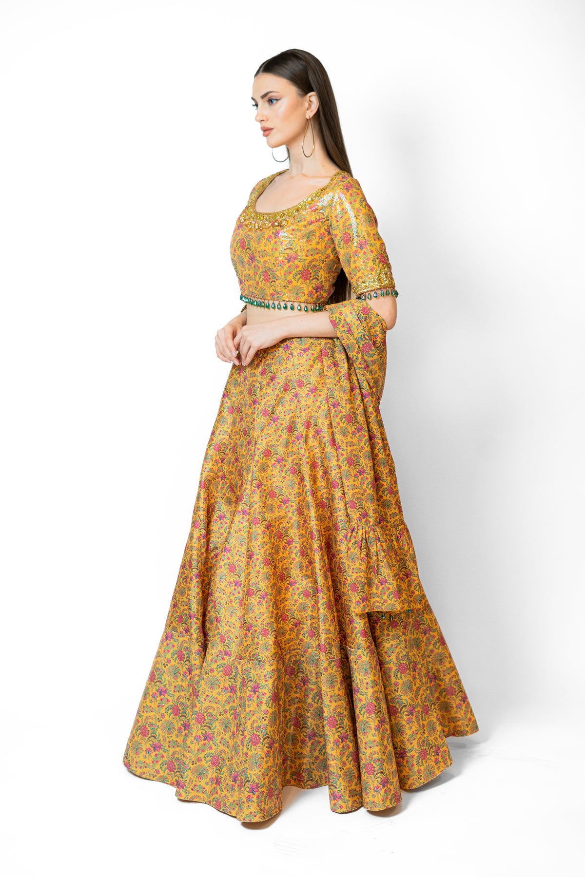 Mustard Yellow Nadia Lehenga Set