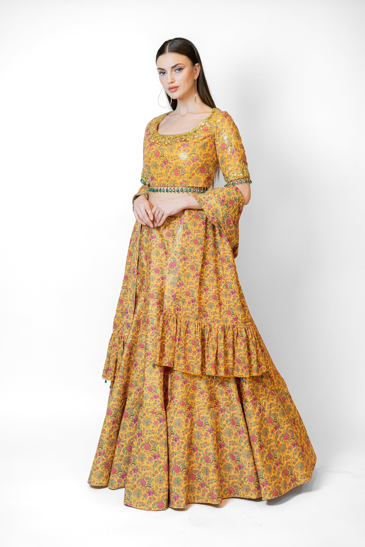 Mustard Yellow Nadia Lehenga Set