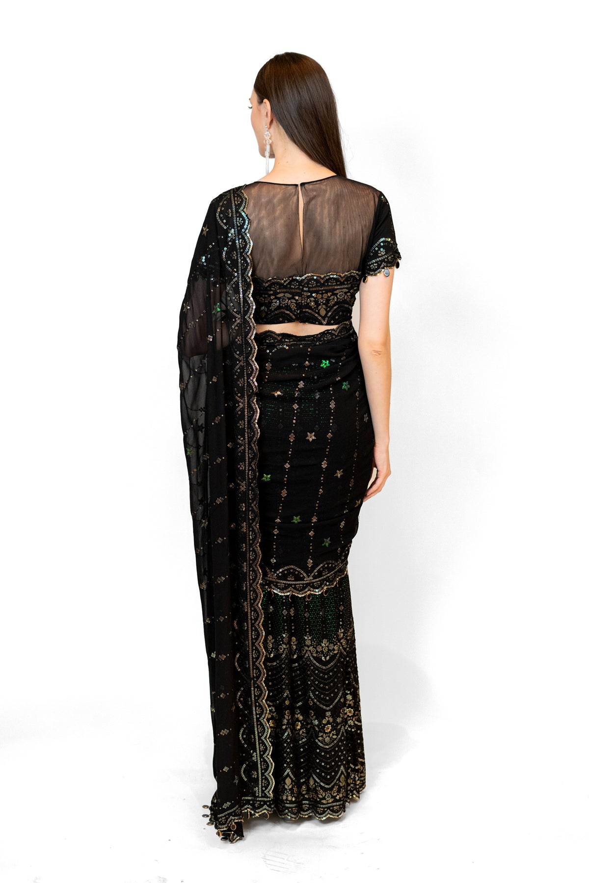 Black Sairaa Sari  Set