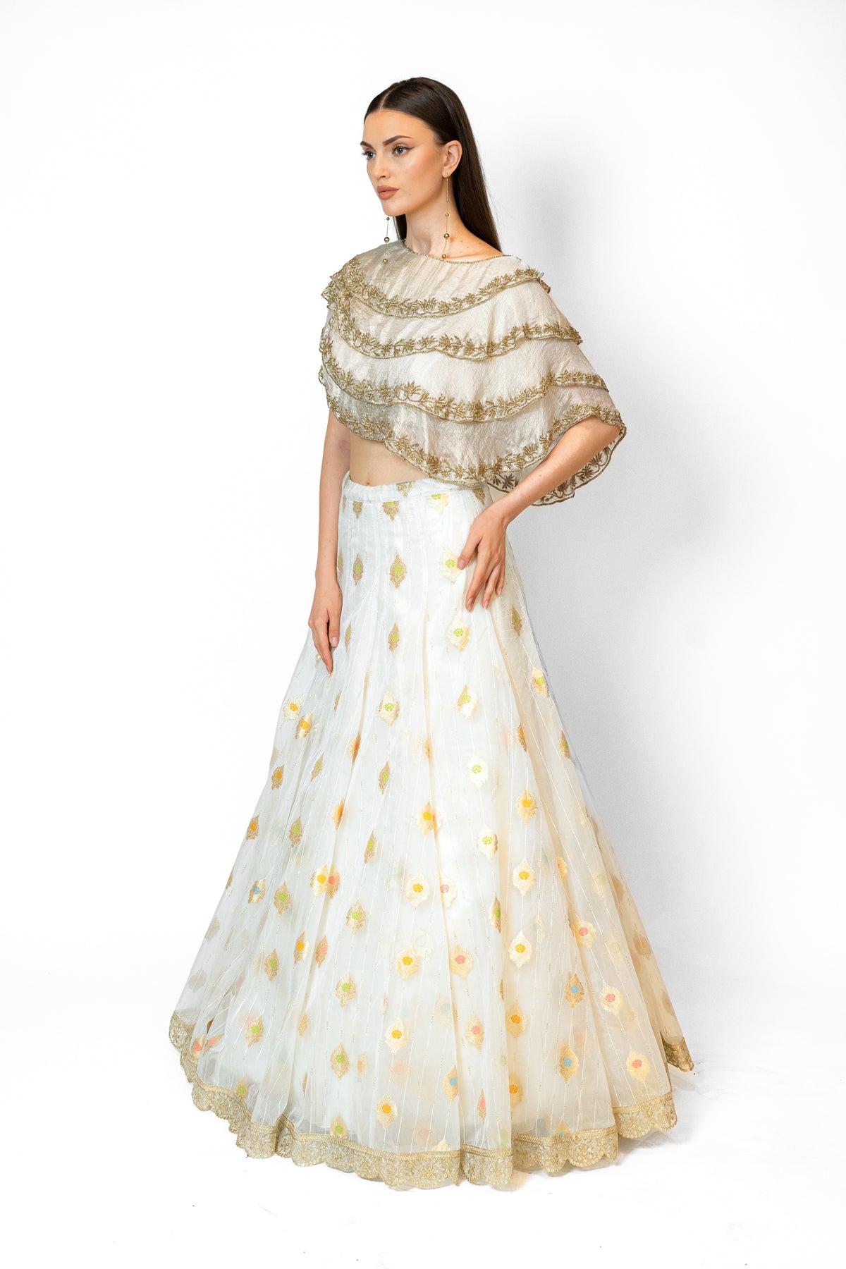 Ivory Nadia Lehenga Set