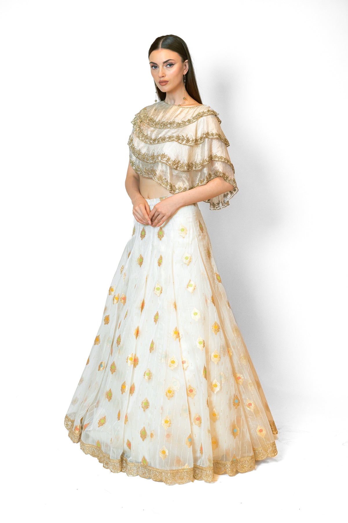 Ivory Nadia Lehenga Set