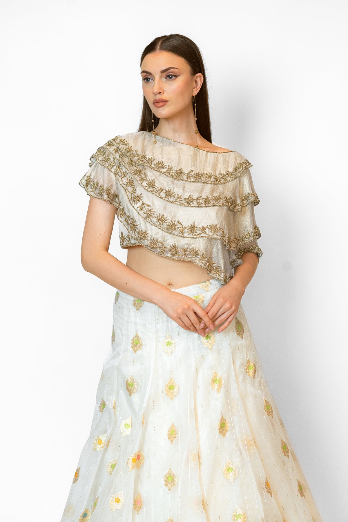 Ivory Nadia Lehenga Set