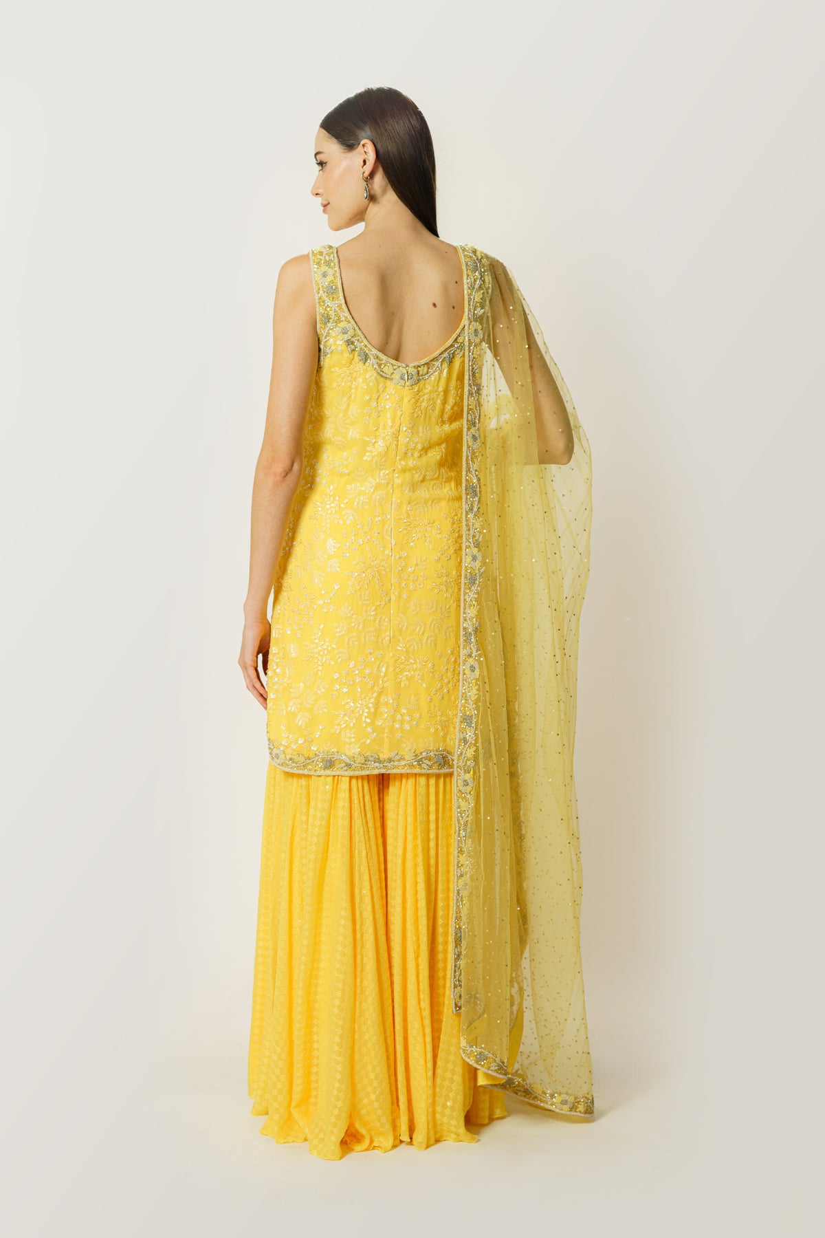 Ayat Lemon And Yellow Kurta Set