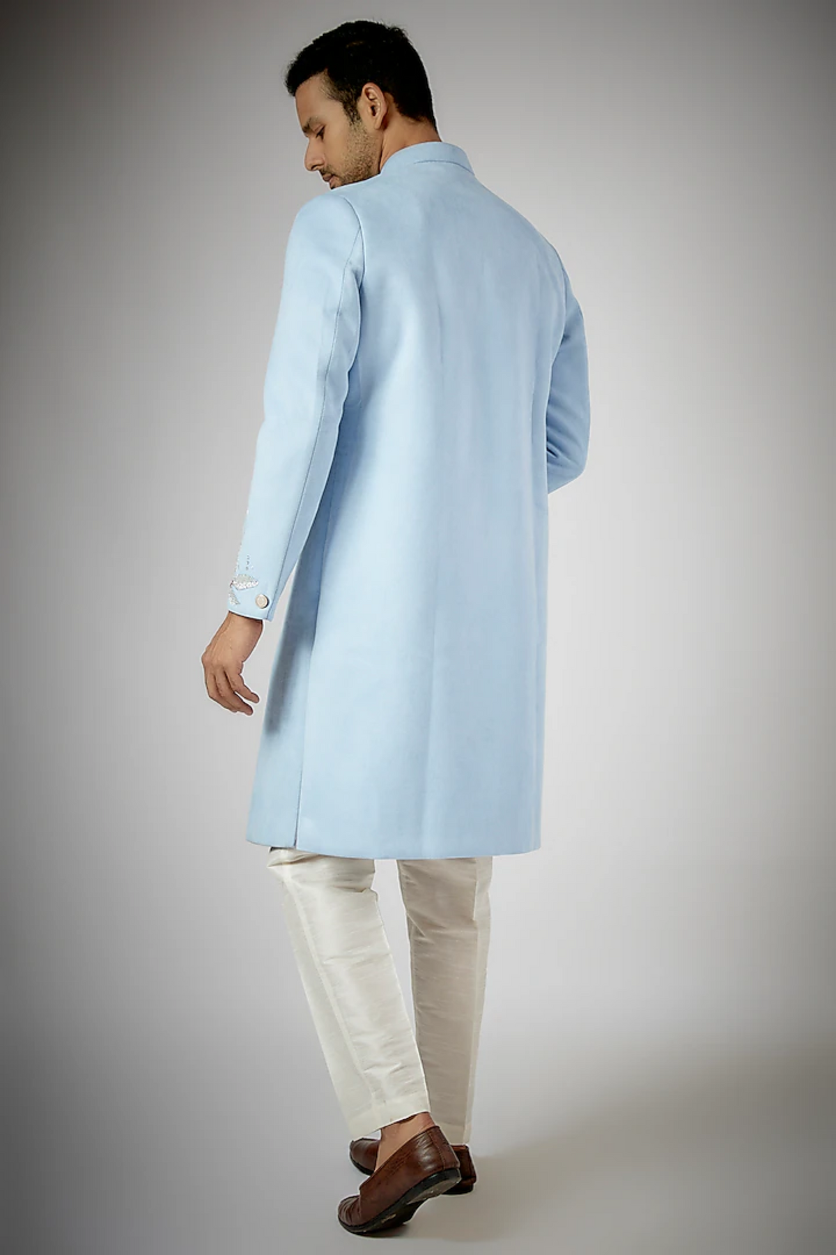 Sky Blue Achkan Set