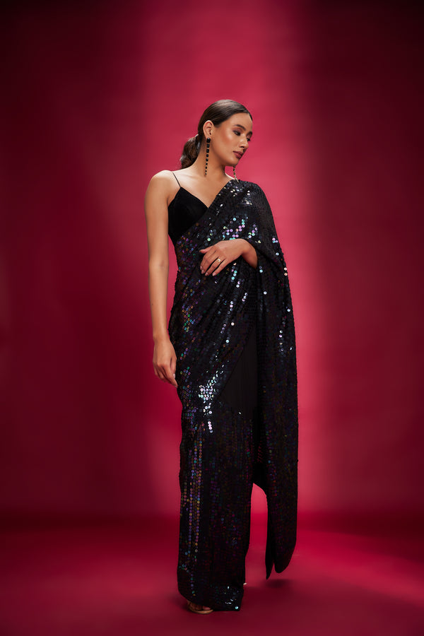 Ranbir Mukherjee - Clourful sequin saree - Elahe