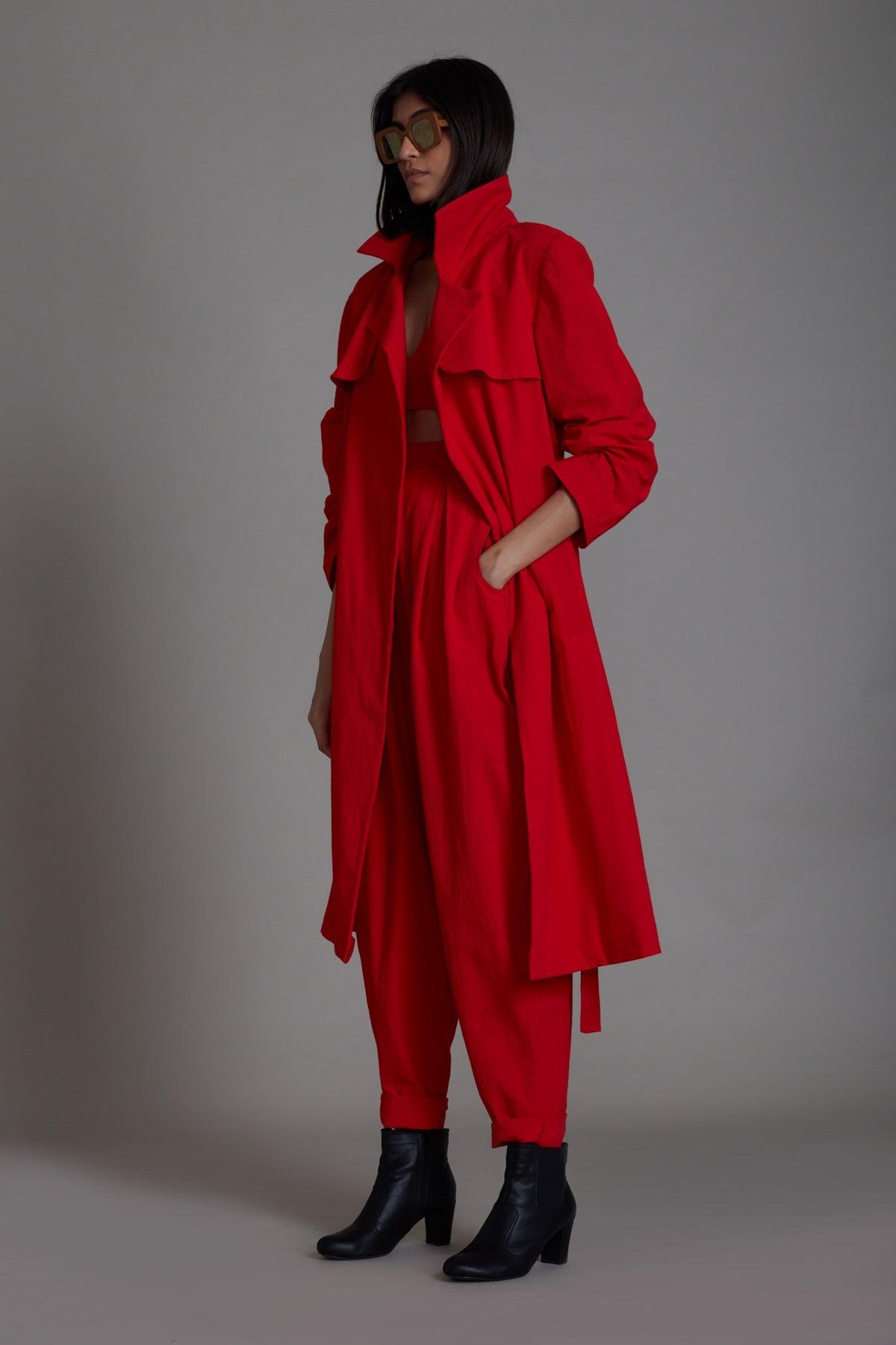 Red Milestone Jacket Set