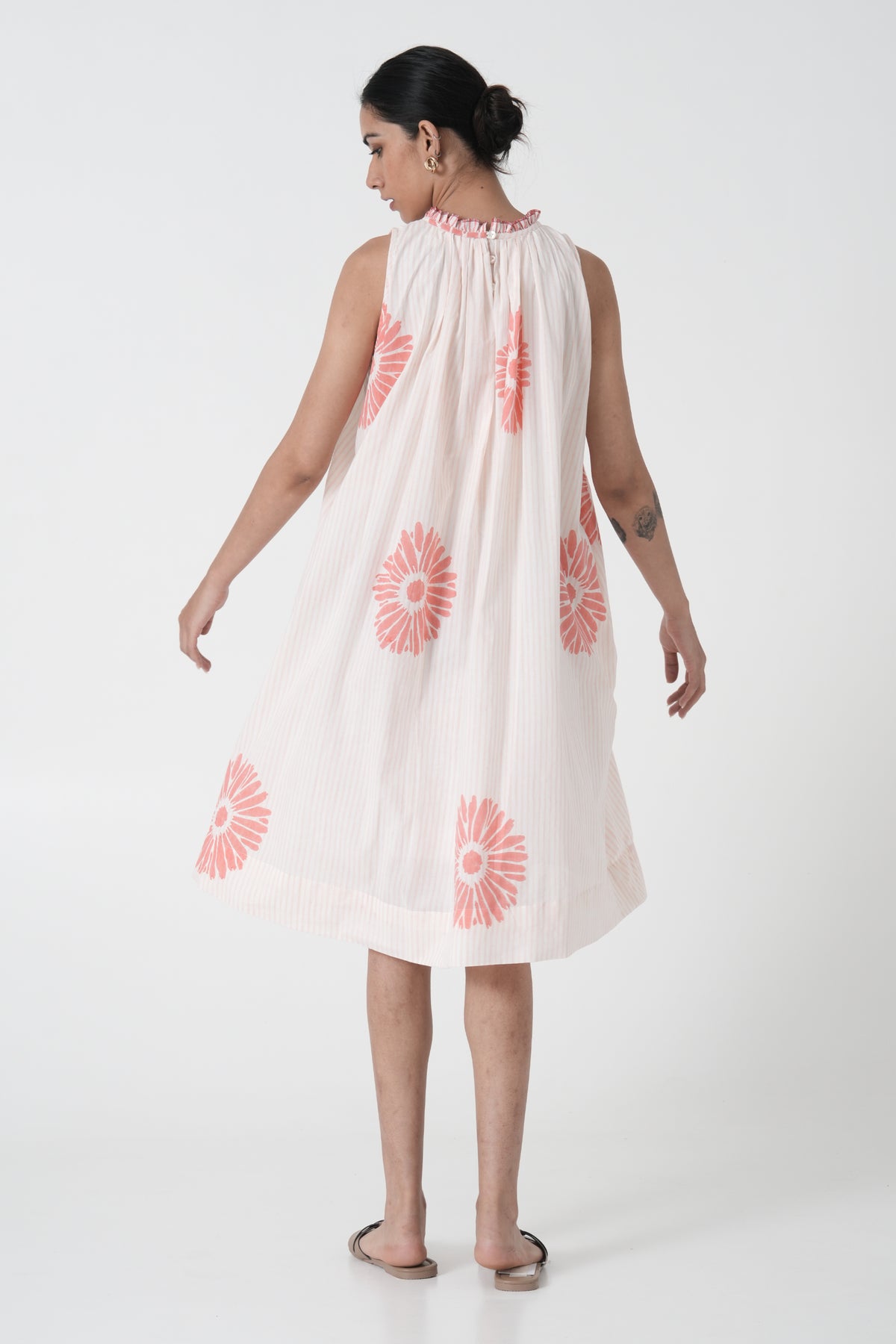Flawless Flutter Peach Dress
