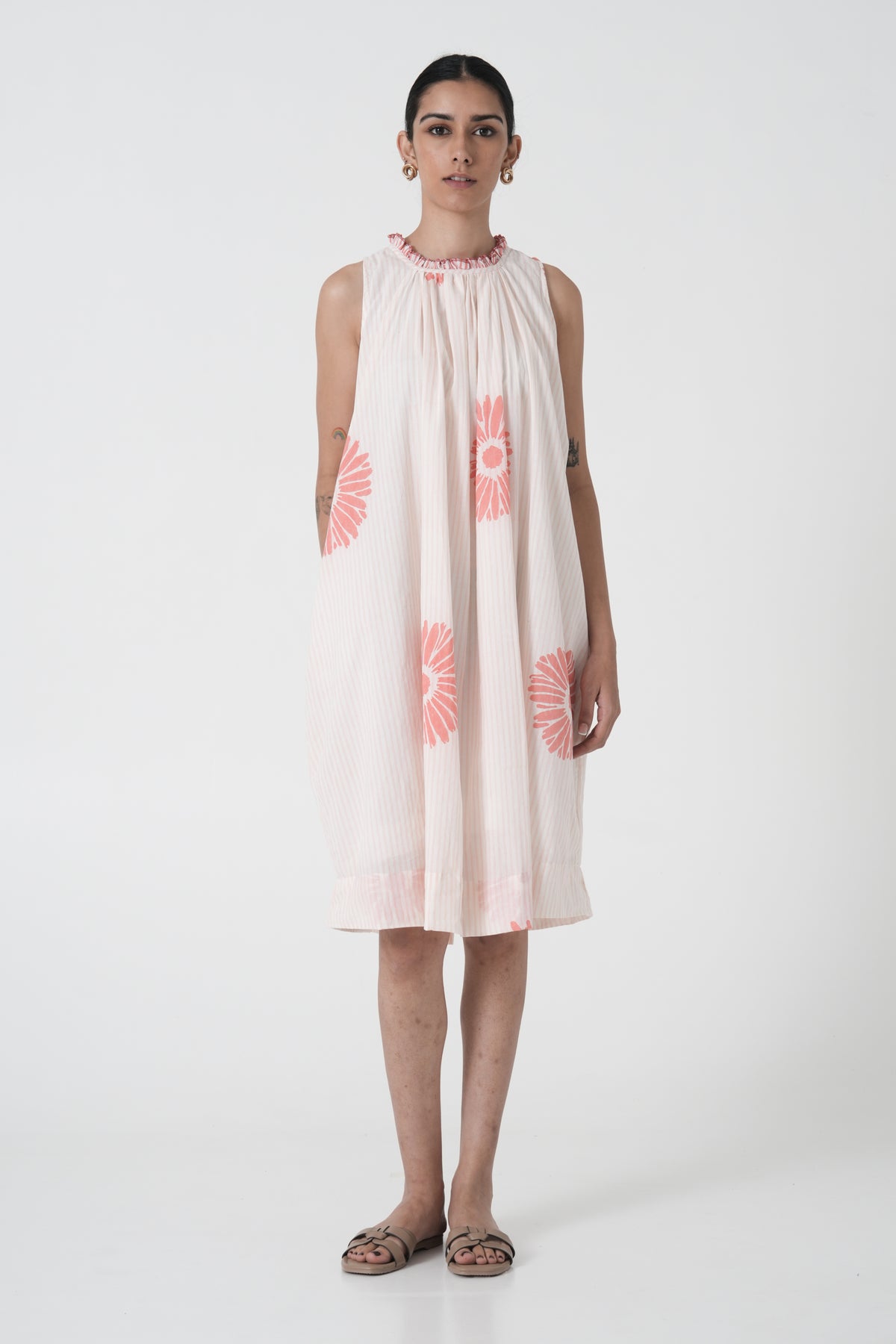 Flawless Flutter Peach Dress