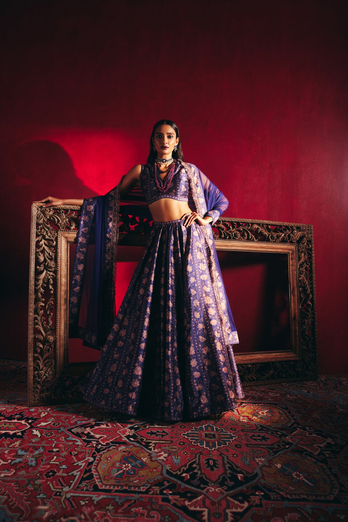 Ianthe Purple Lehenga Set