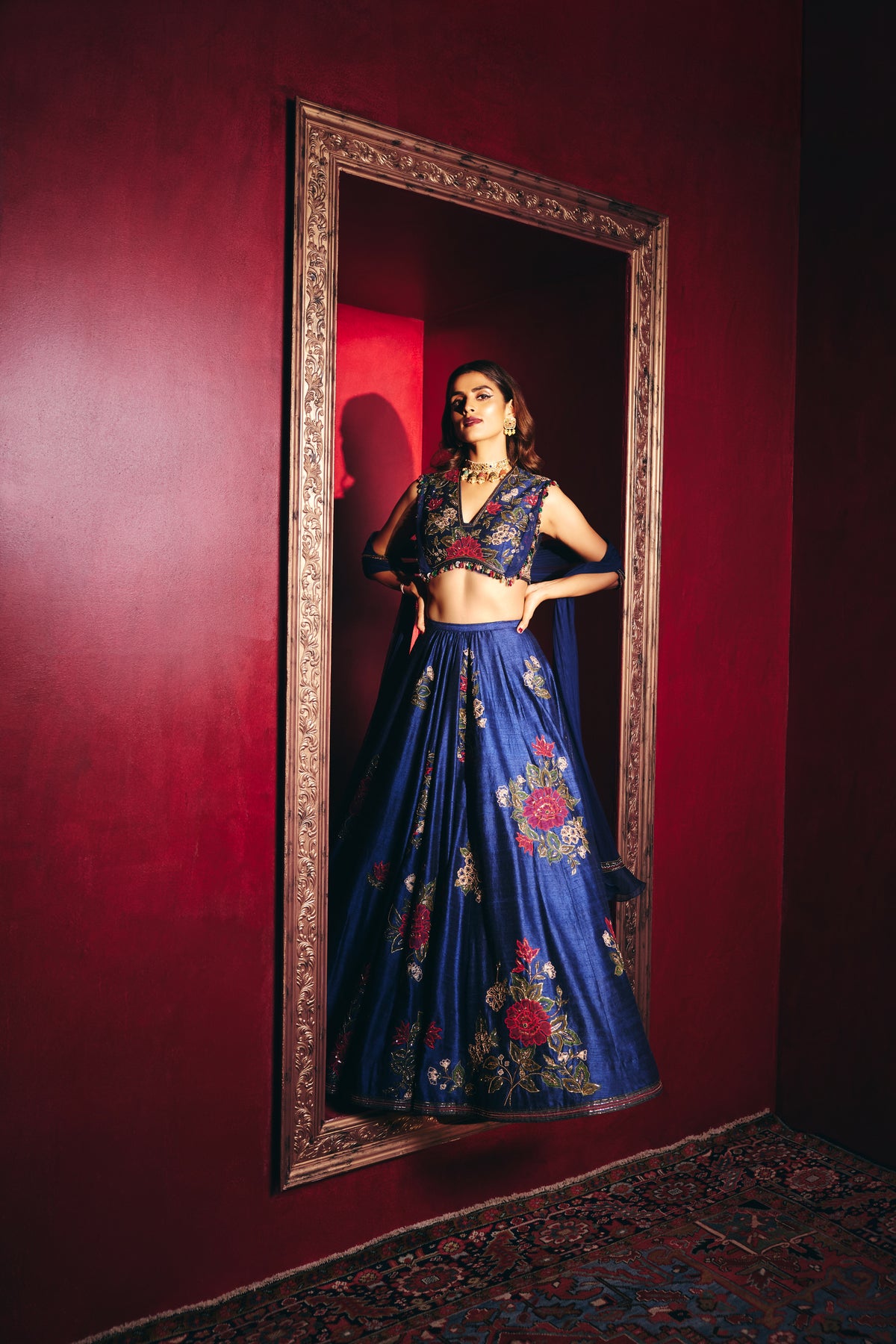 Quinn Embroidered Lehenga Set