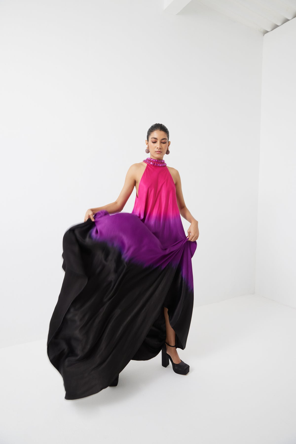 Leheriya Halter Dress